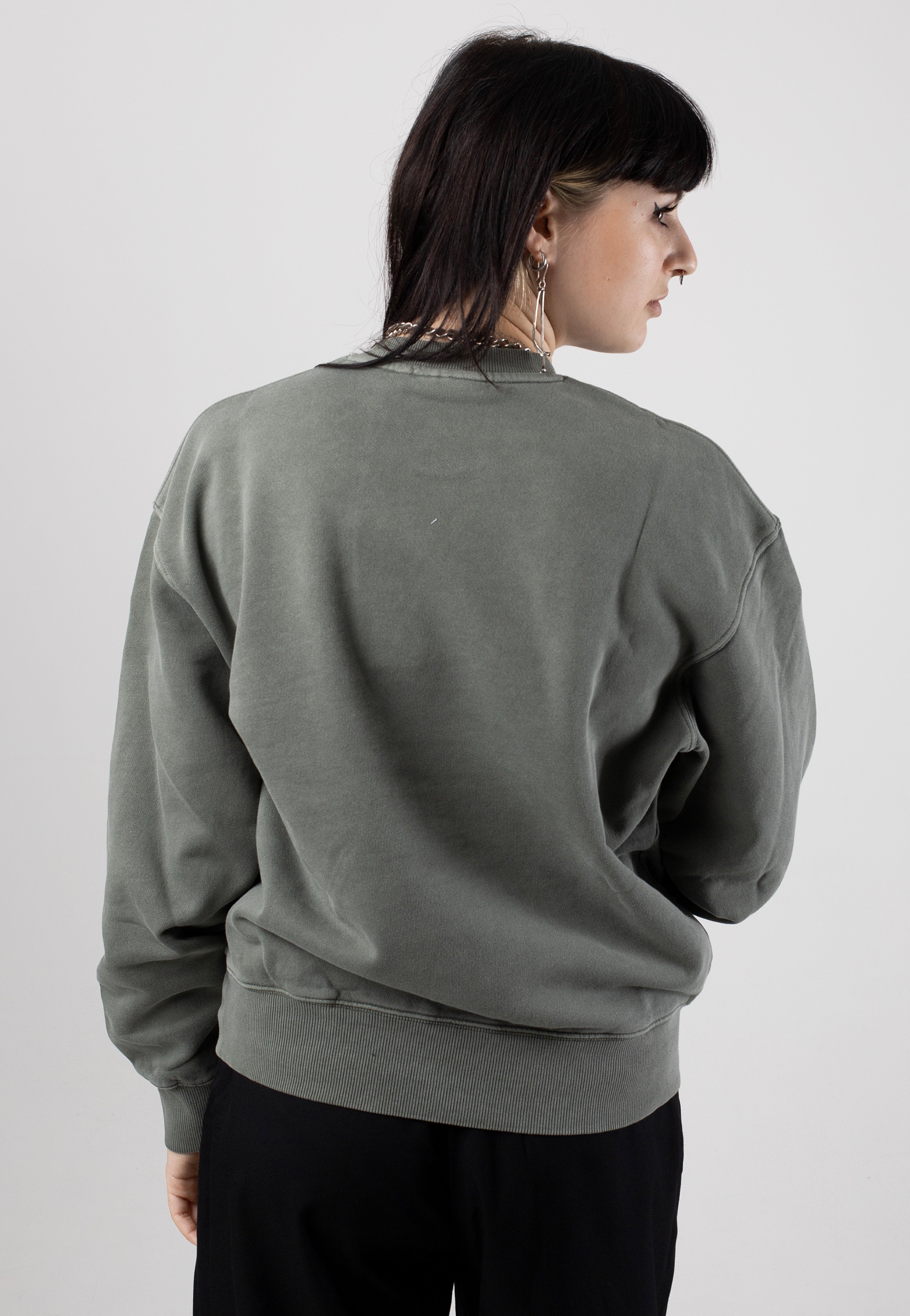 Carhartt WIP - W' Nelson Garment Dyed Smoke Green - Sweater | Women-Image