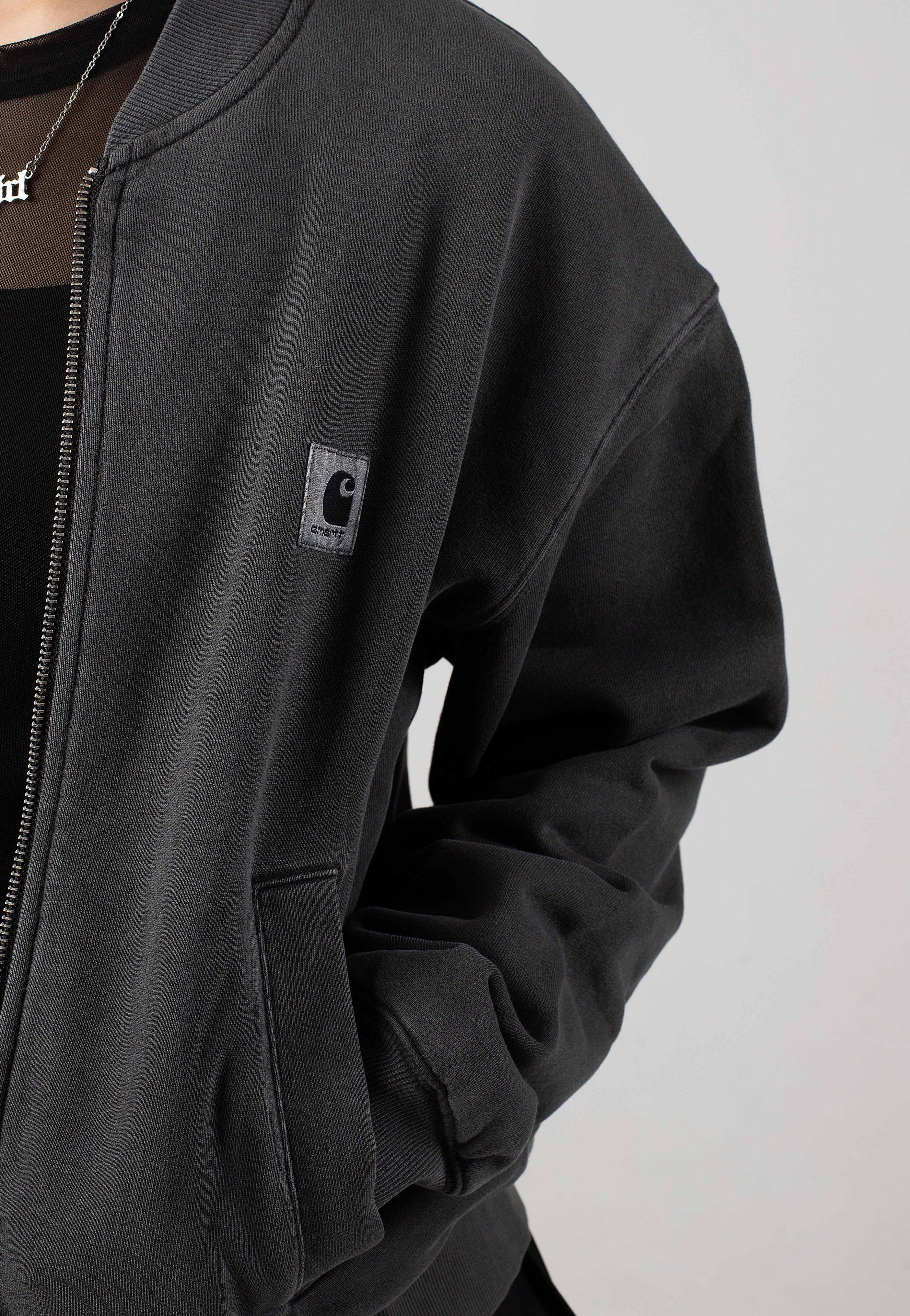 Carhartt WIP - W' Nelson Sweat Garment Dyed Charcoal - Jacket | Women-Image