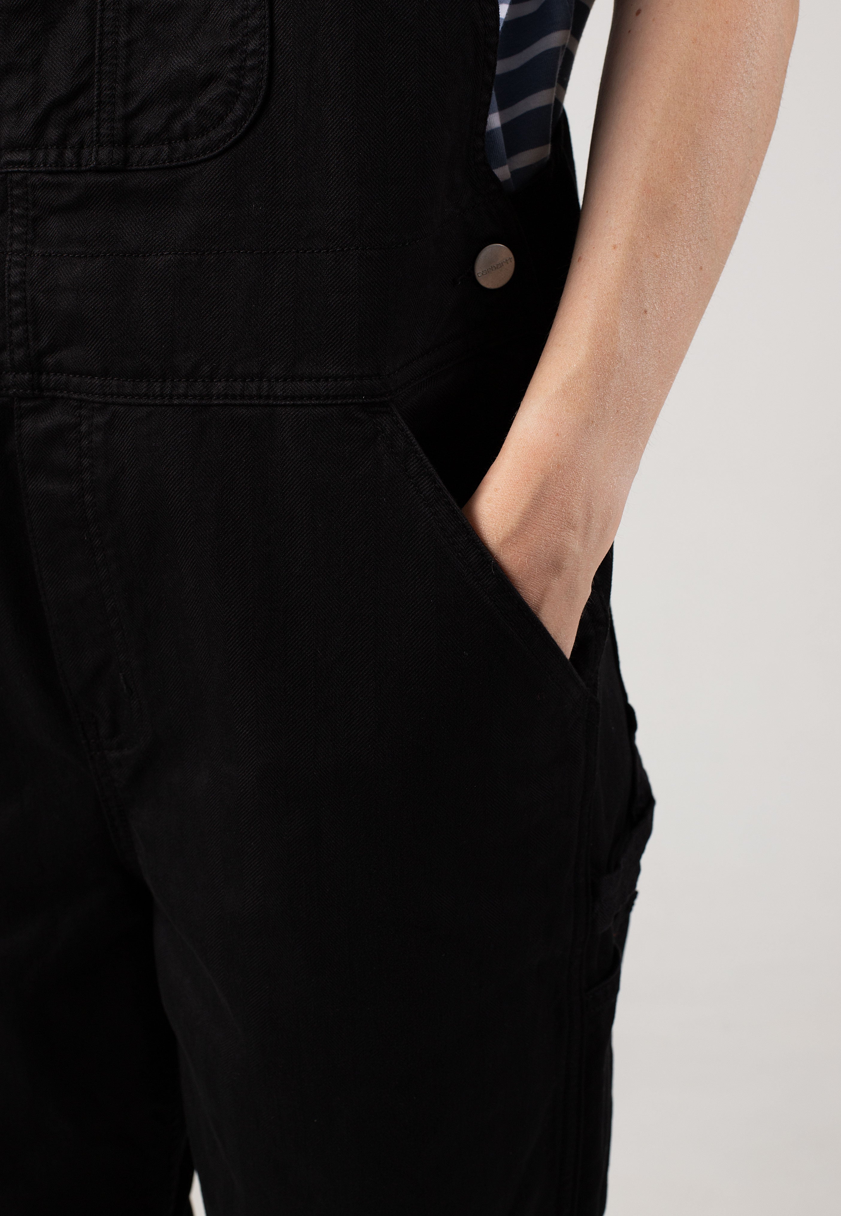 Carhartt WIP - W' Norris Bib Garment Dyed Black - Dungarees | Women-Image