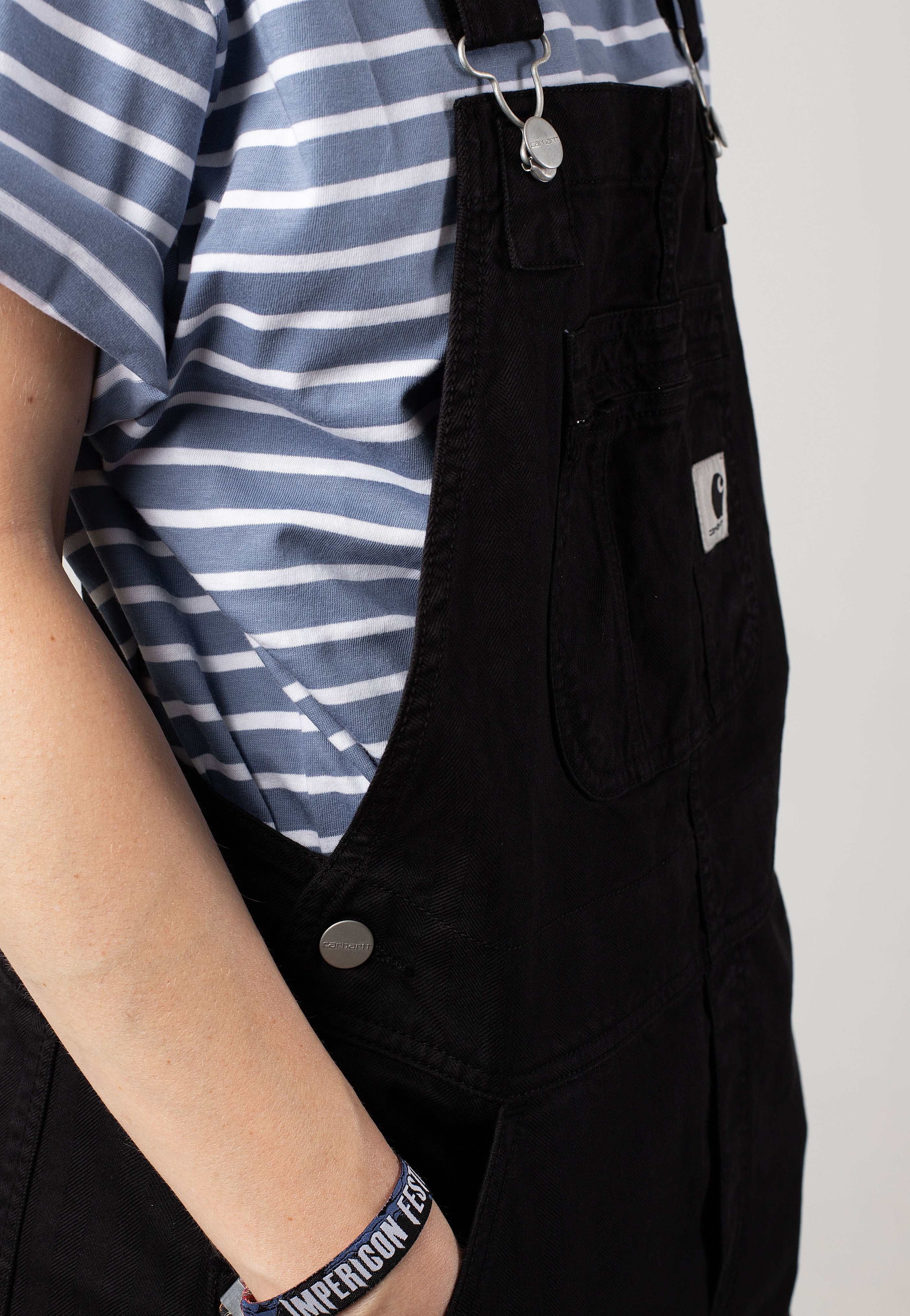 Carhartt WIP - W' Norris Bib Garment Dyed Black - Dungarees | Women-Image