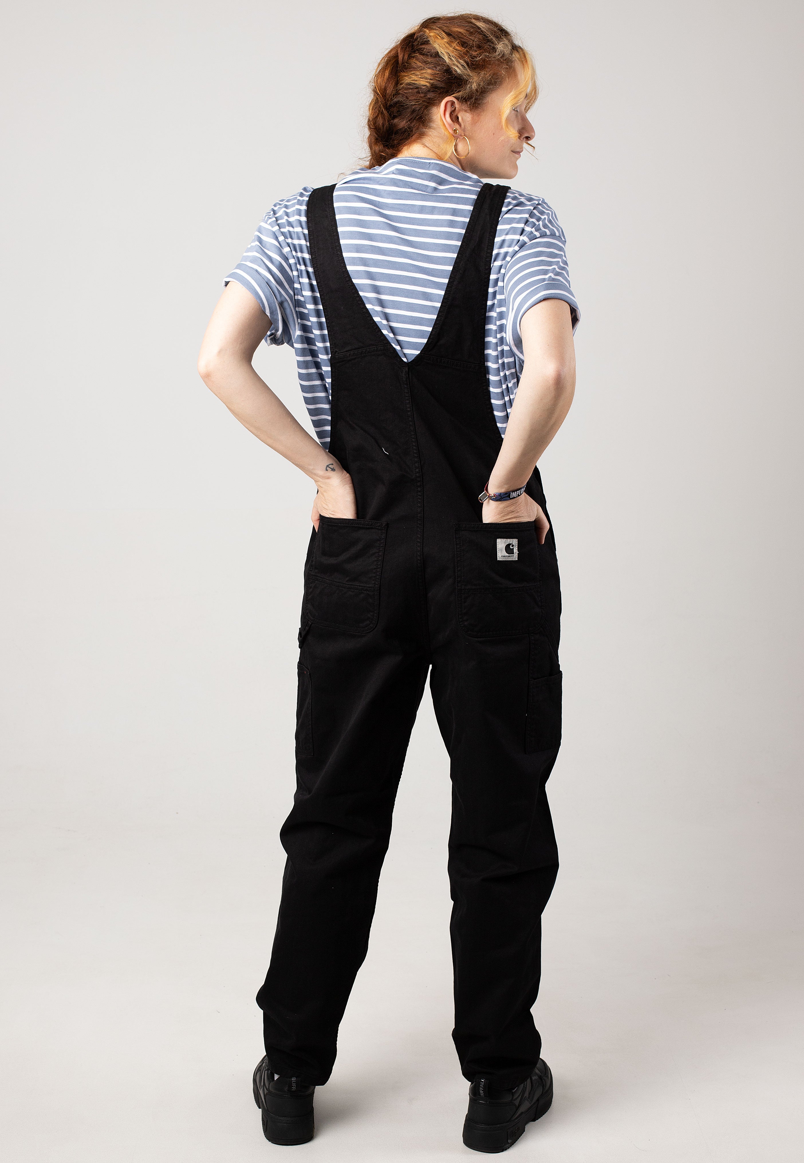 Carhartt WIP - W' Norris Bib Garment Dyed Black - Dungarees | Women-Image