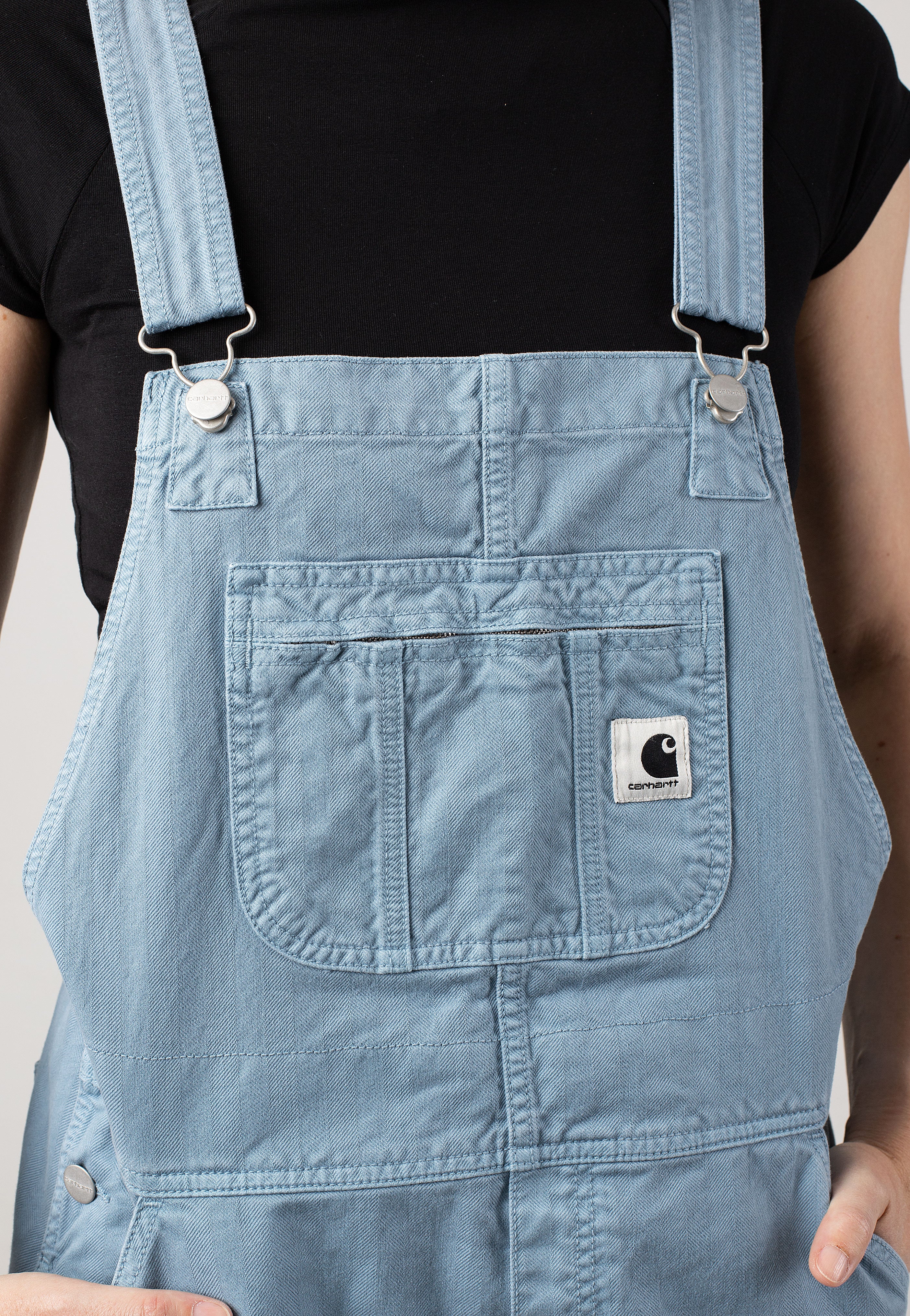 Carhartt WIP - W' Norris Bib Garment Dyed Misty Sky - Dungarees | Women-Image