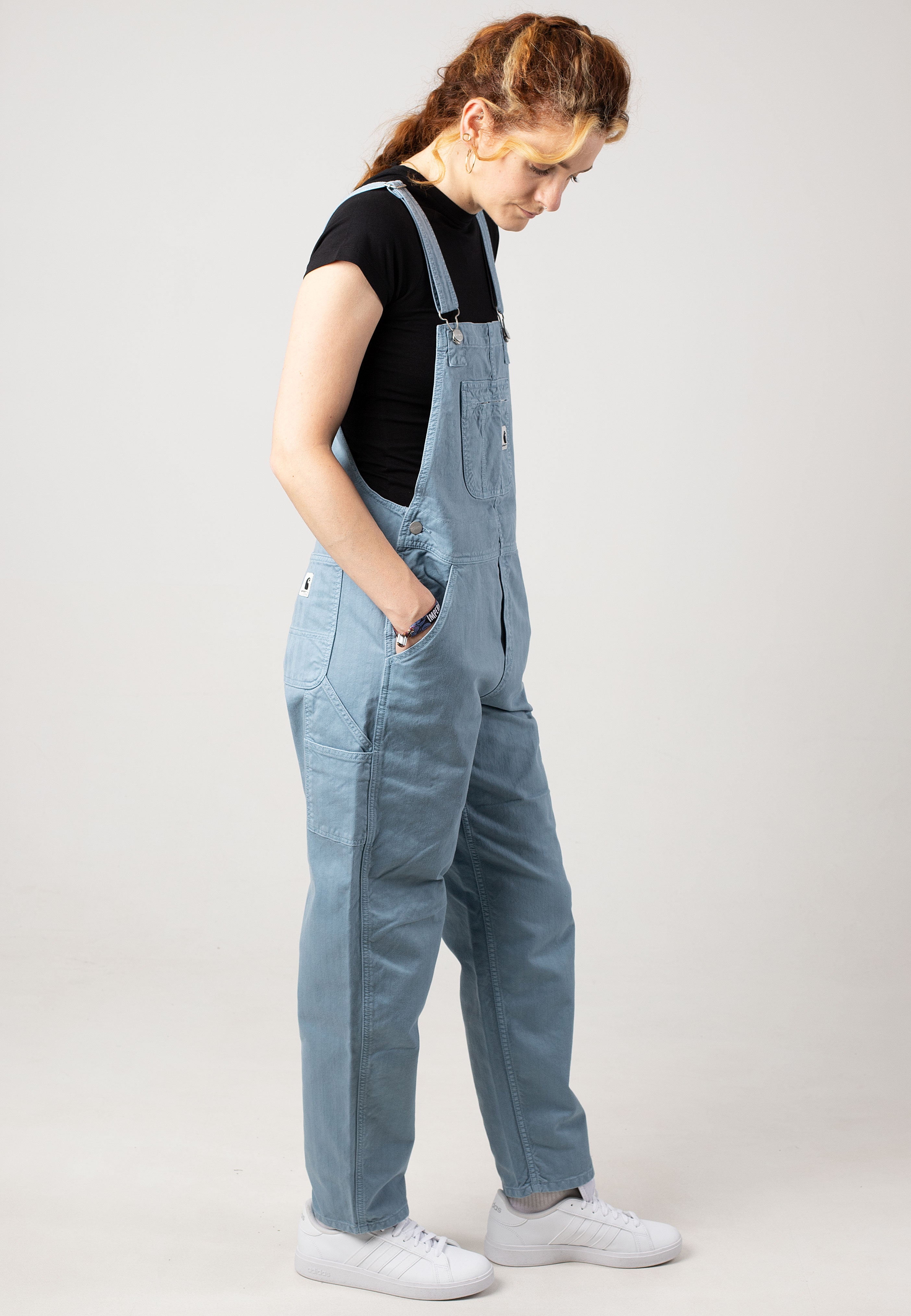 Carhartt WIP - W' Norris Bib Garment Dyed Misty Sky - Dungarees | Women-Image