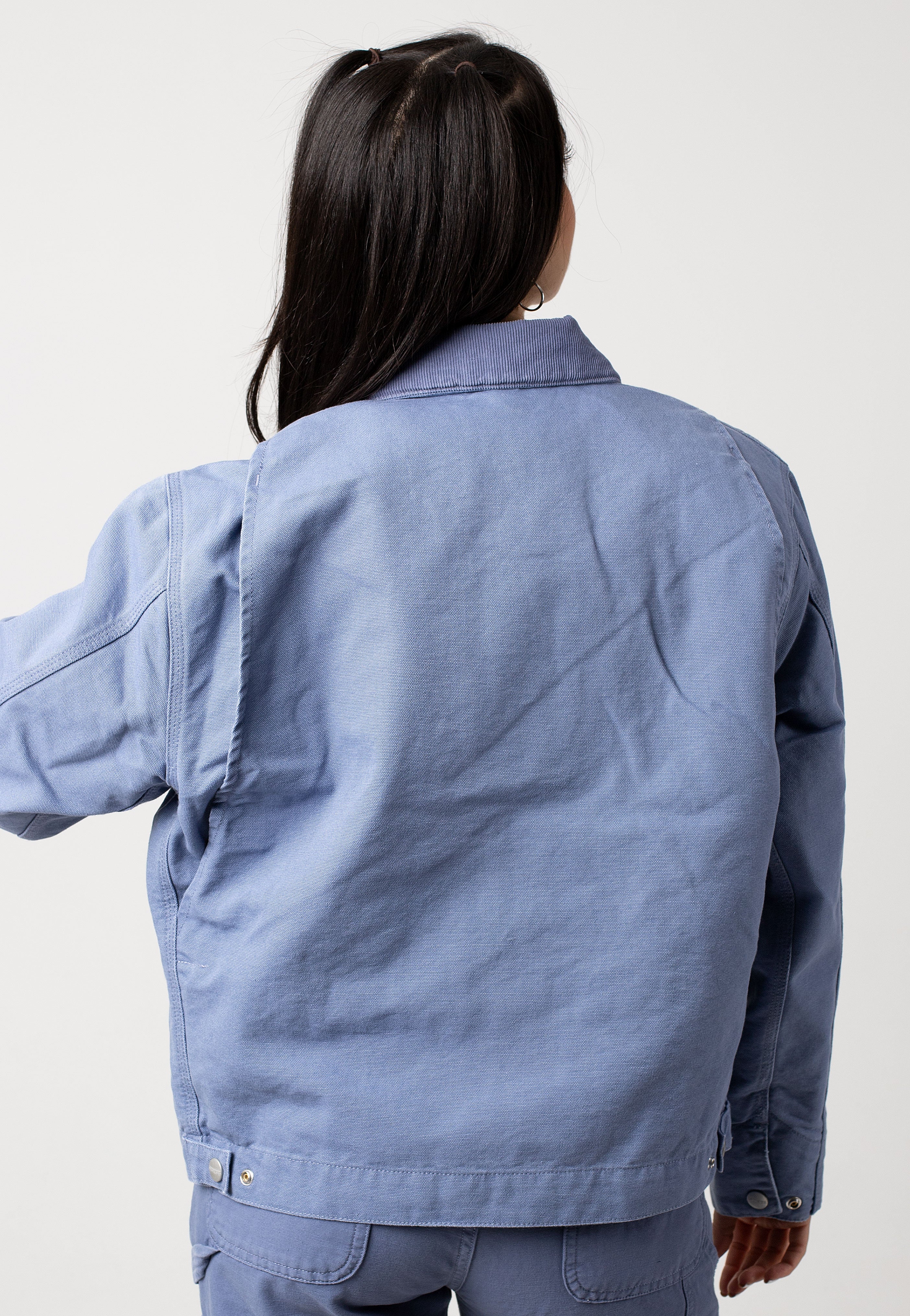 Carhartt WIP - W' OG Detroit Aged Canvas Bay Blue/Bay Blue - Jacket | Women-Image