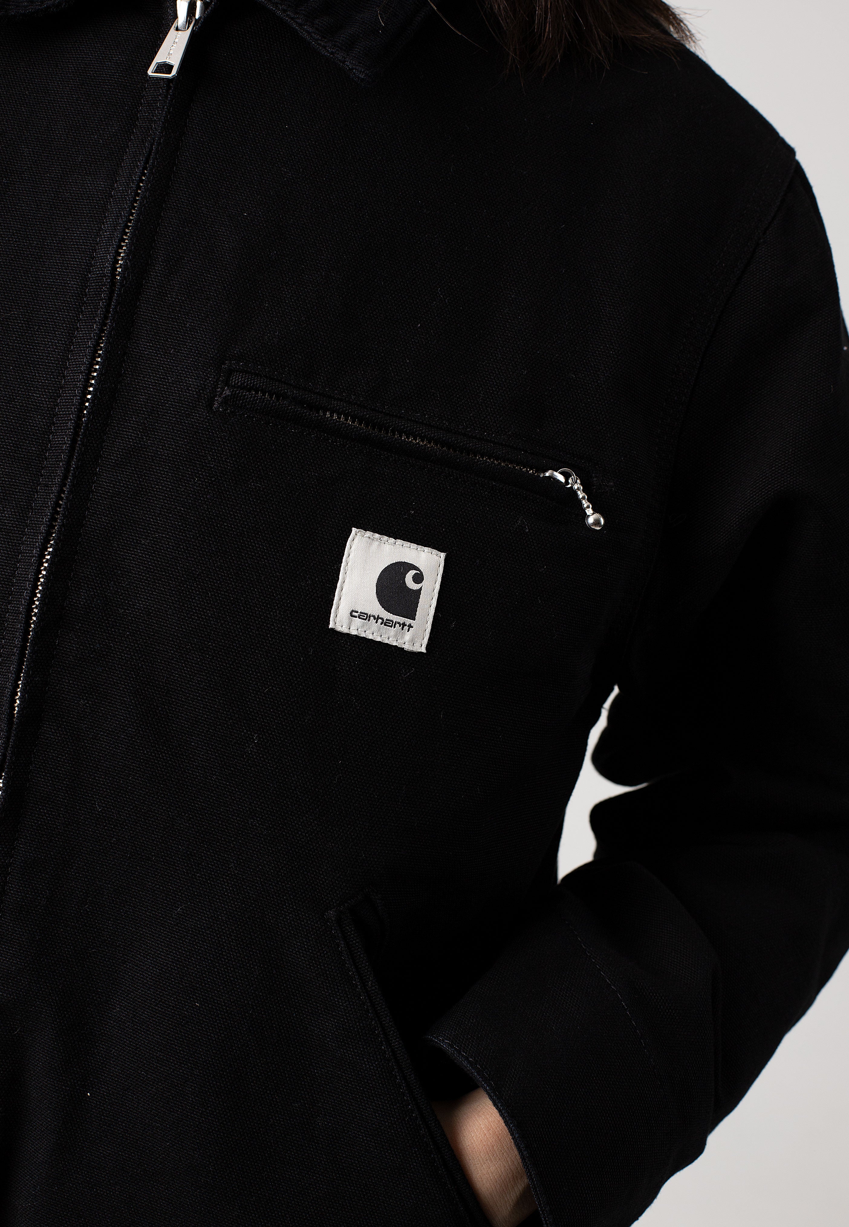 Carhartt WIP - W' OG Detroit Rinsed Black/Black - Jacket | Women-Image