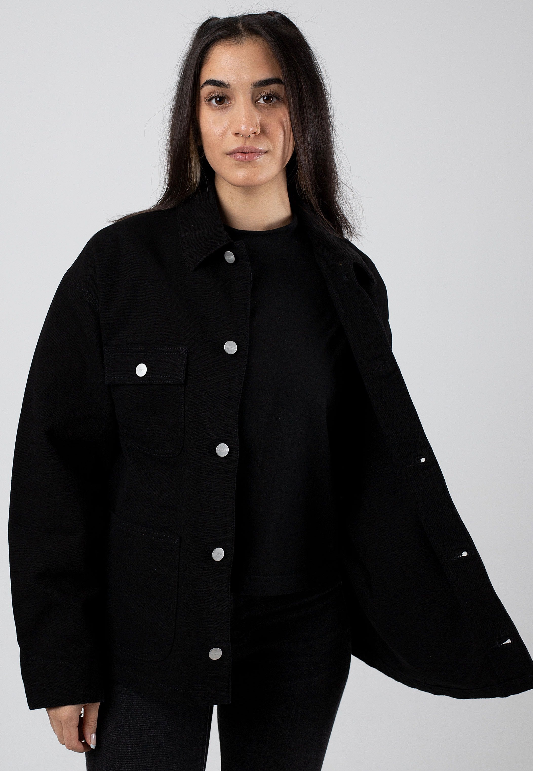 Carhartt WIP - W' OG Michigan Rinsed Black/Black - Jacket | Women-Image