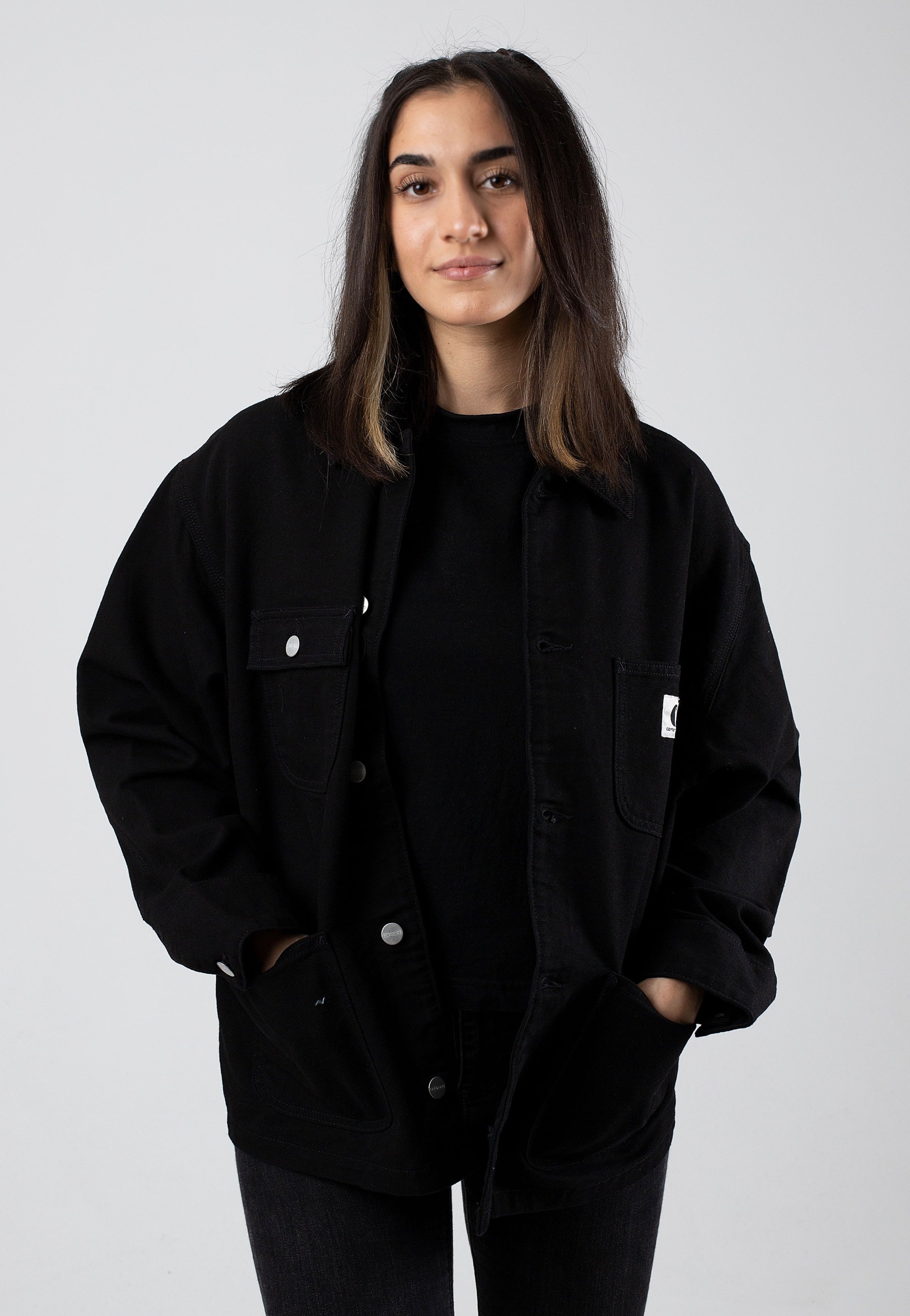 Carhartt WIP - W' OG Michigan Rinsed Black/Black - Jacket | Women-Image