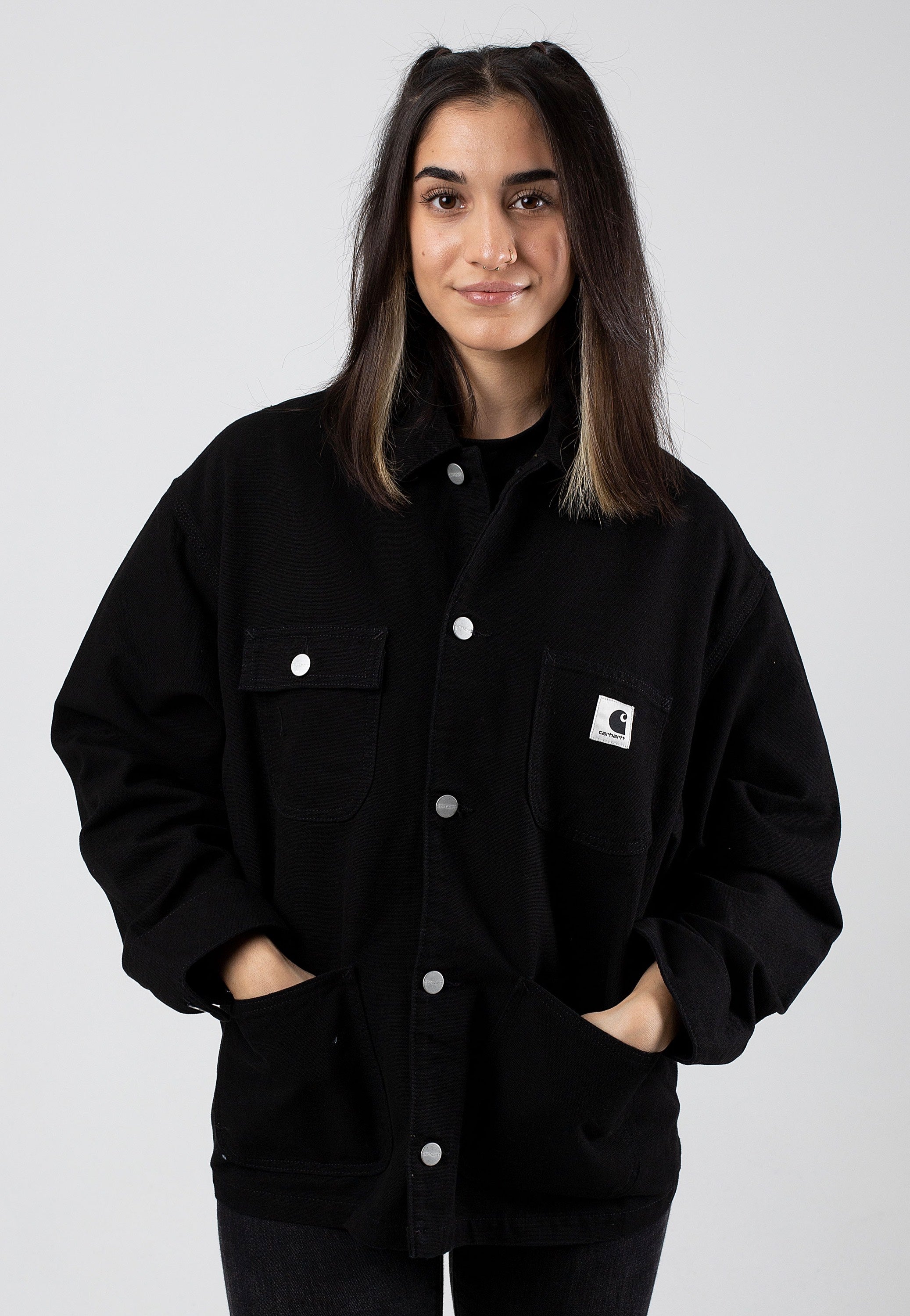 Carhartt WIP - W' OG Michigan Rinsed Black/Black - Jacket | Women-Image