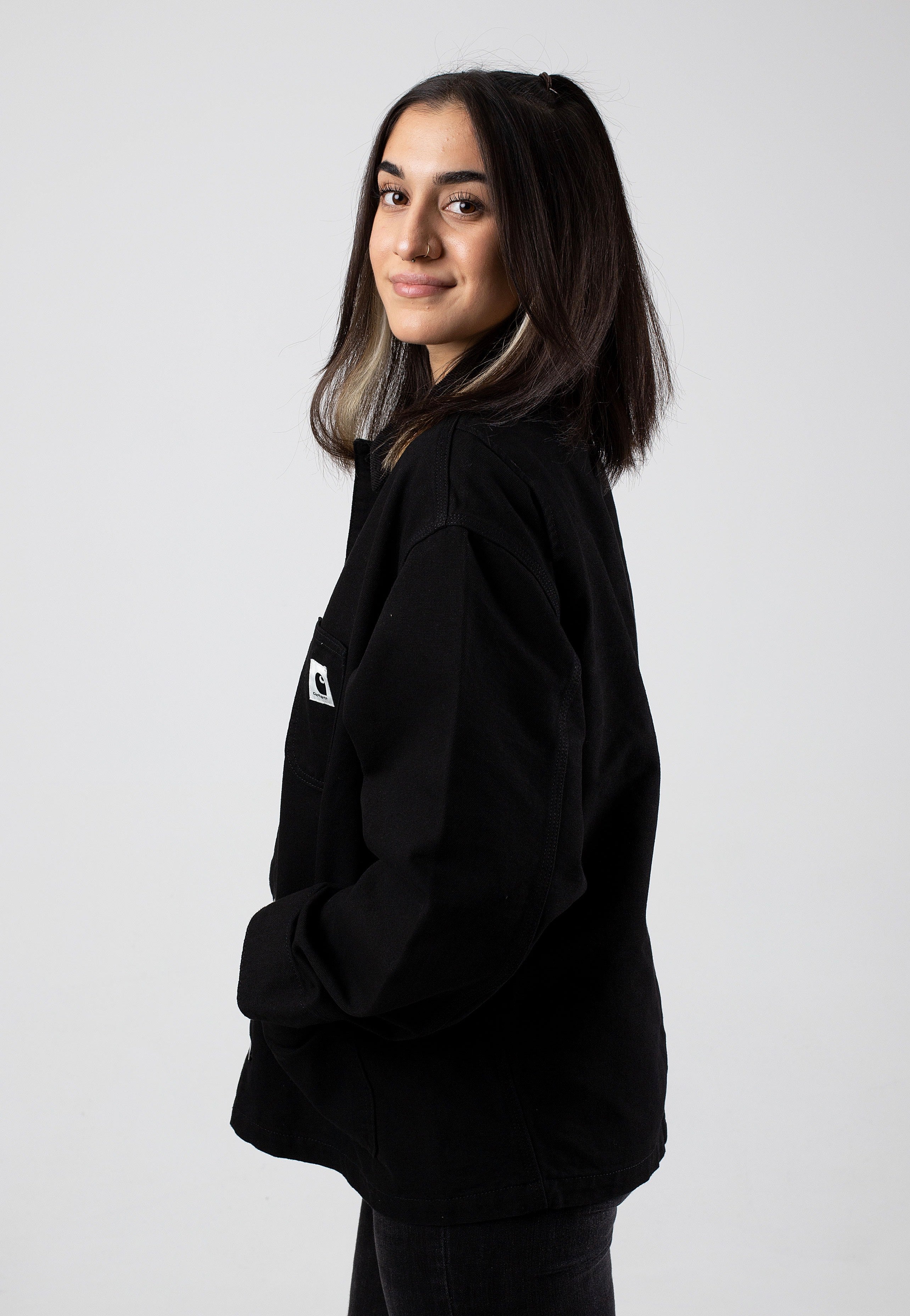 Carhartt WIP - W' OG Michigan Rinsed Black/Black - Jacket | Women-Image