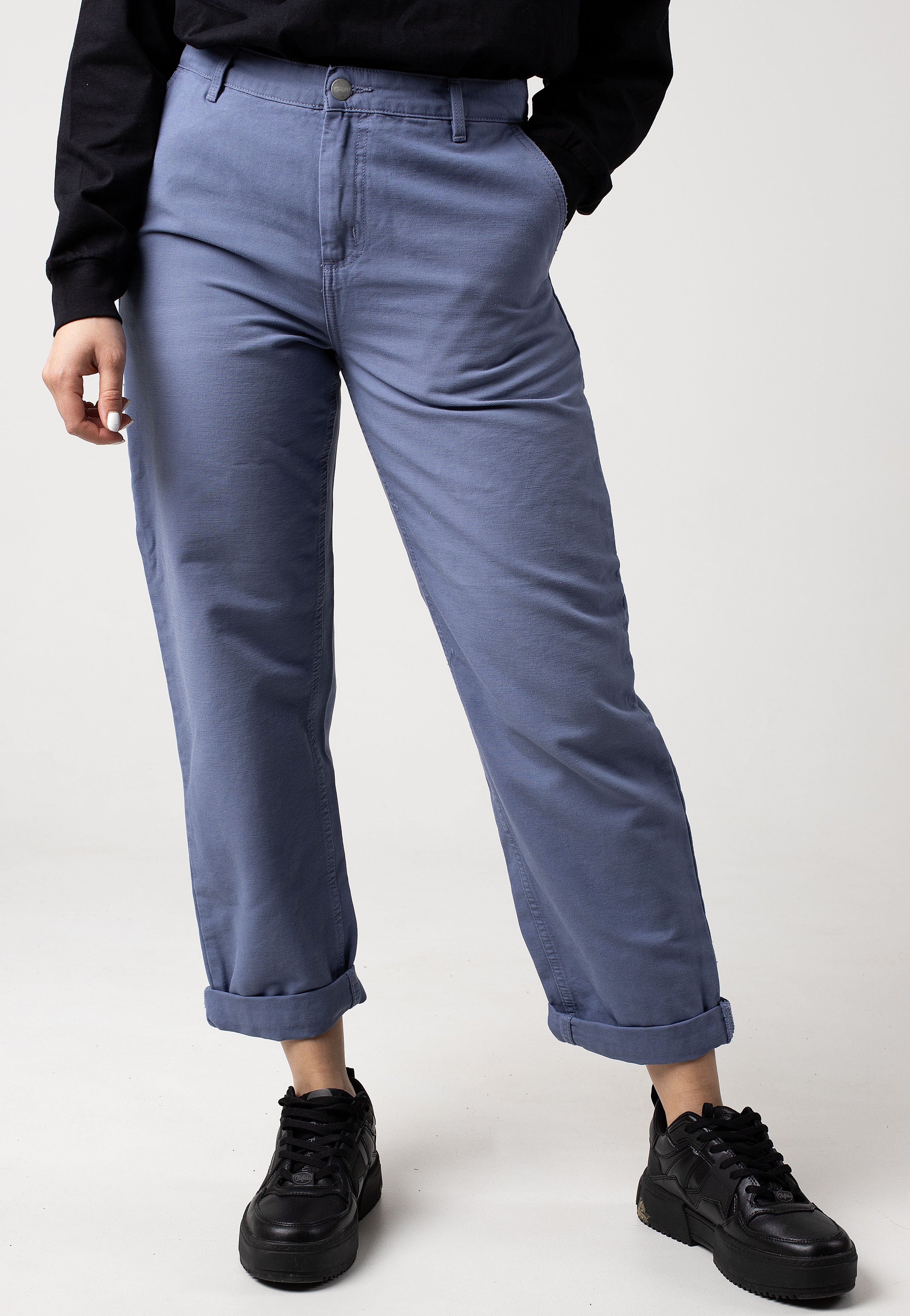 Carhartt WIP - W' Pierce Aged Canvas Bay Blue - Pants | Women-Image