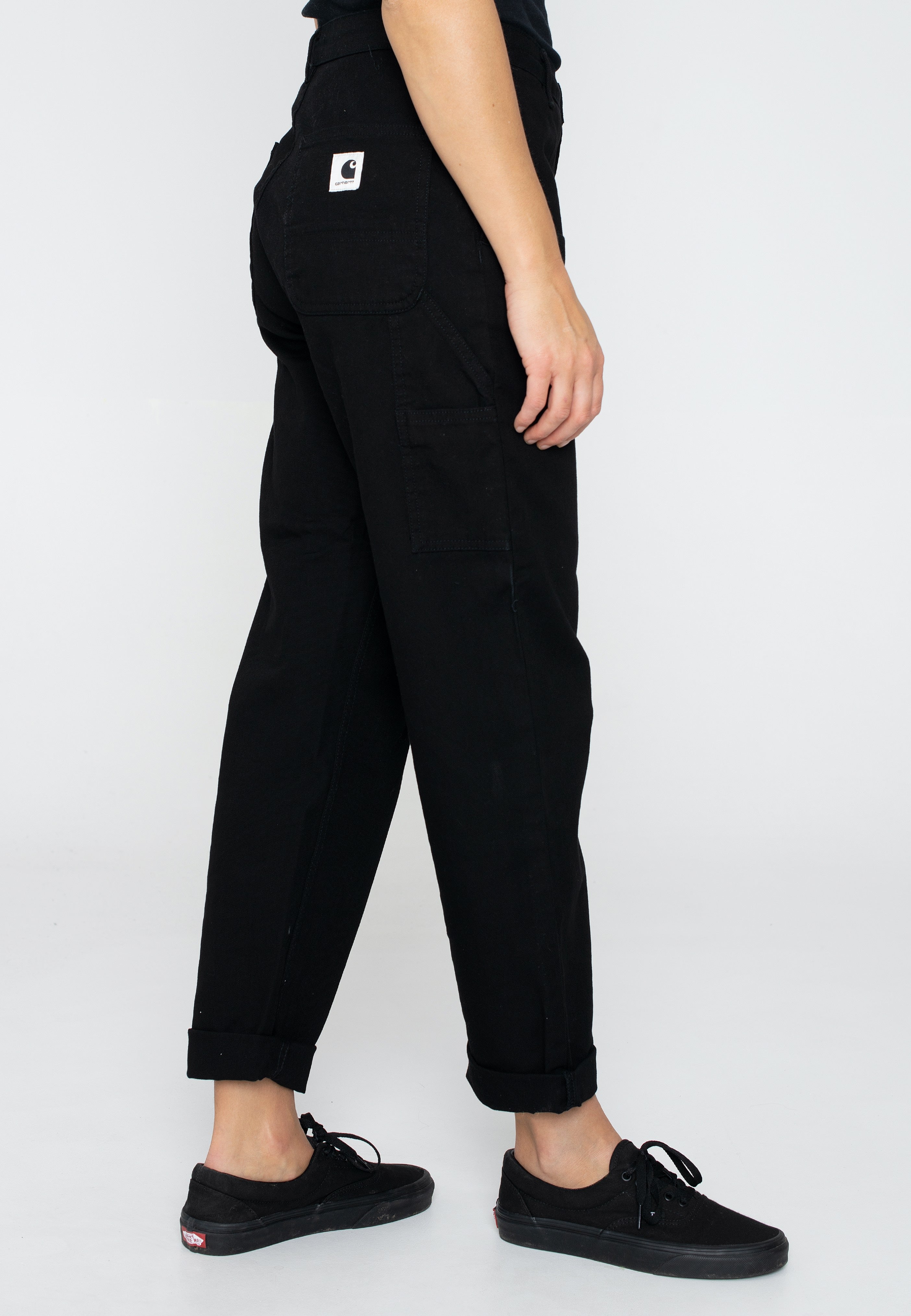 Carhartt WIP - W' Pierce Rinsed Black - Pants | Women-Image