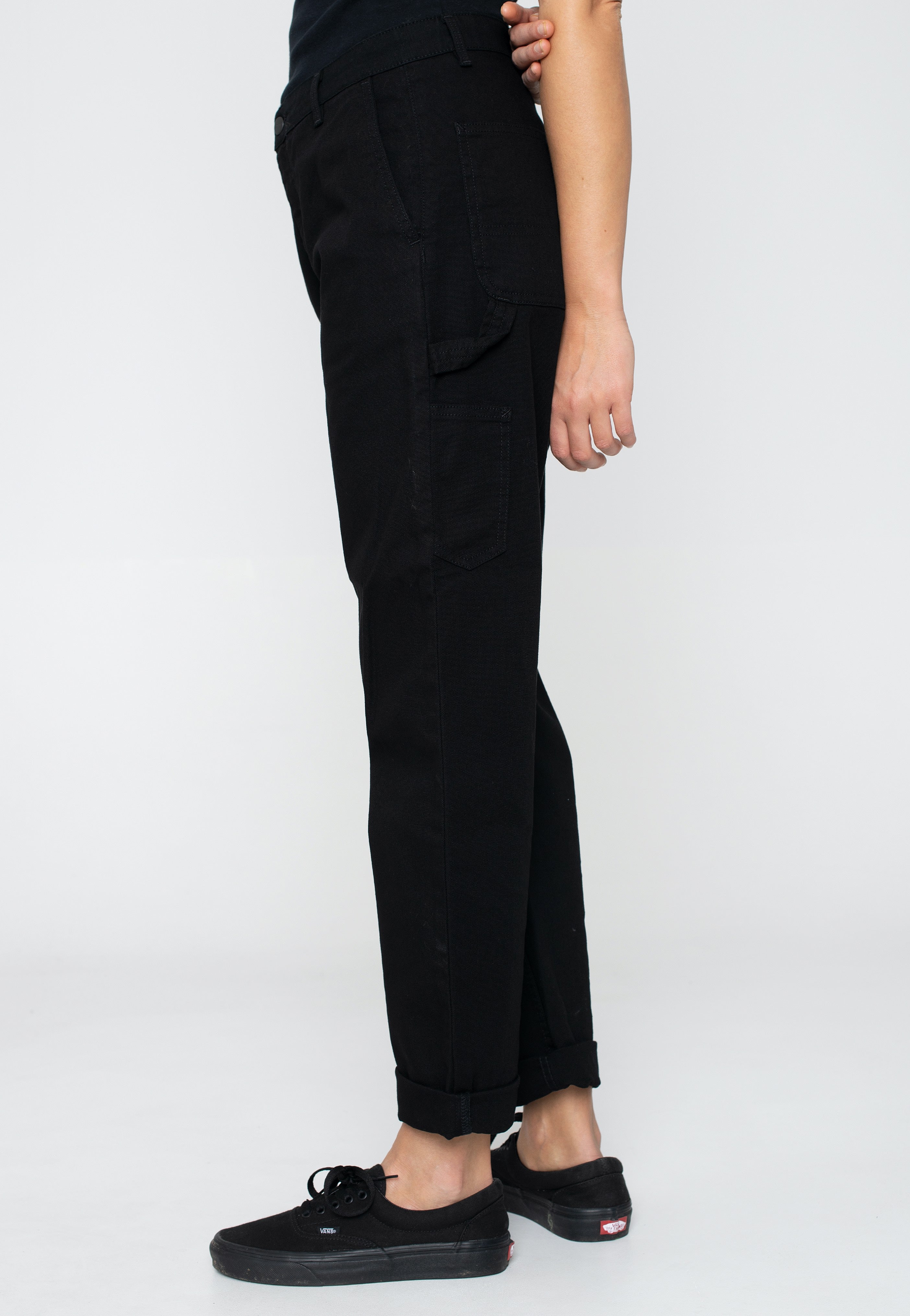 Carhartt WIP - W' Pierce Rinsed Black - Pants | Women-Image