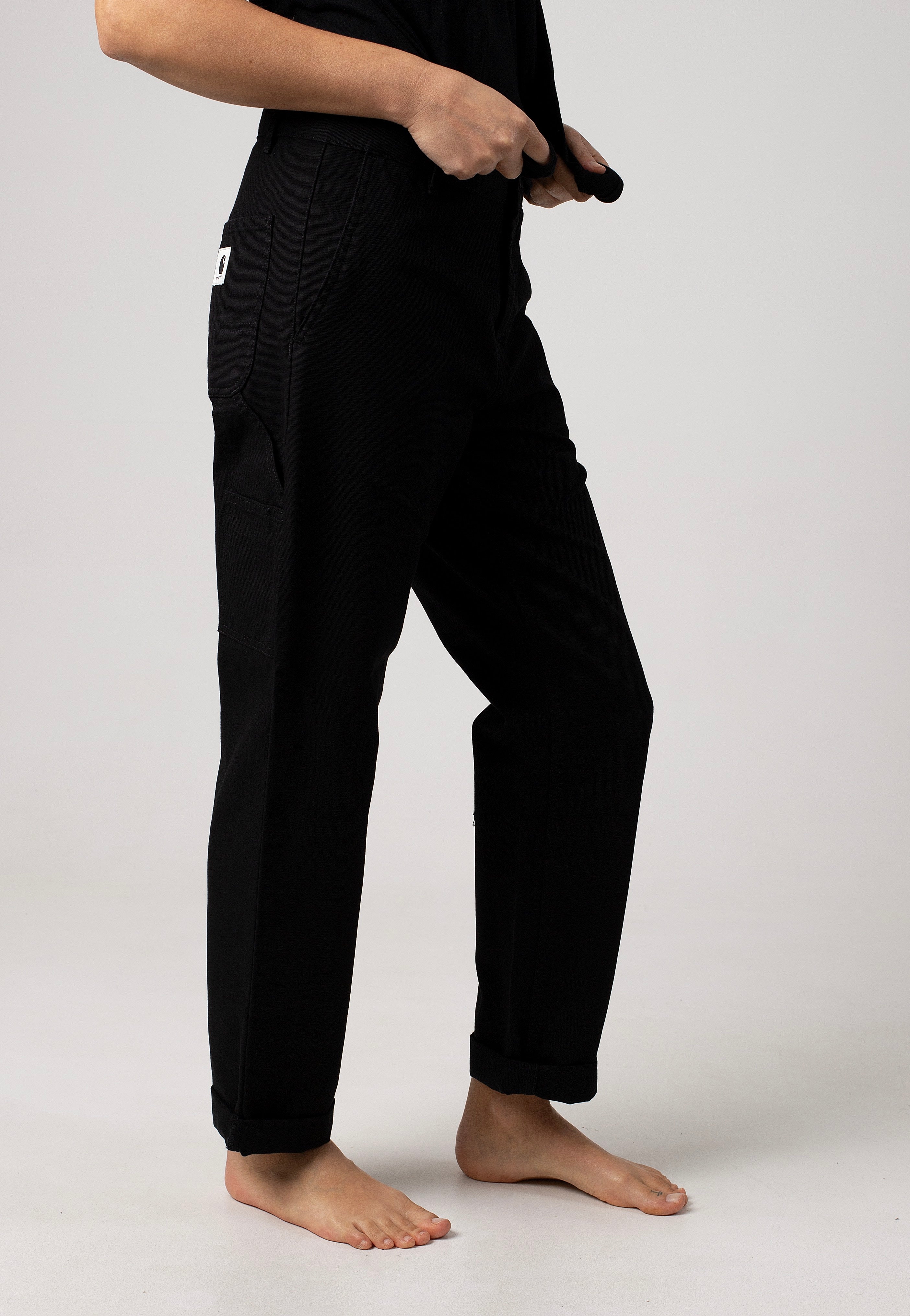 Carhartt WIP - W' Pierce Rinsed Black - Pants | Women-Image