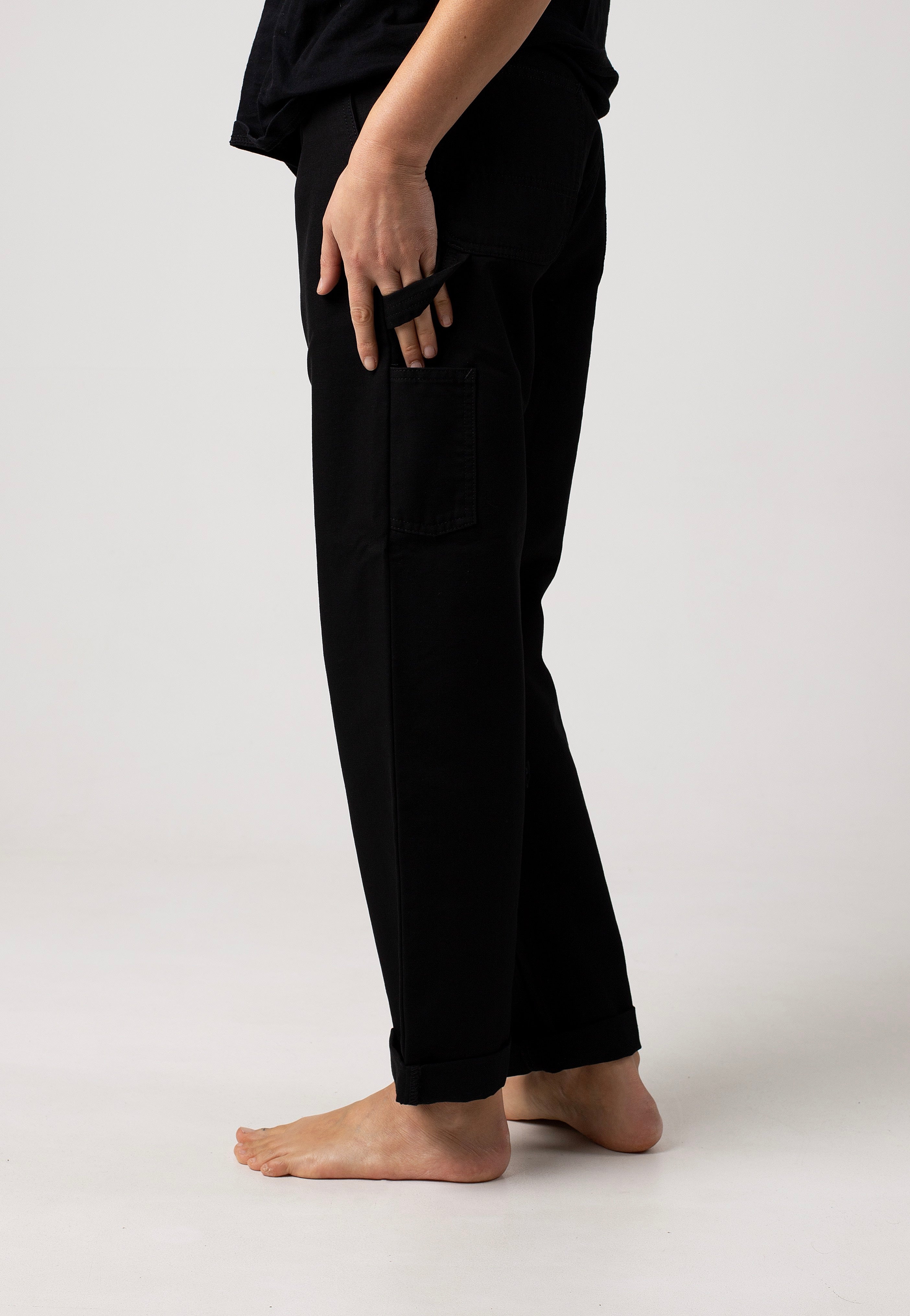 Carhartt WIP - W' Pierce Rinsed Black - Pants | Women-Image