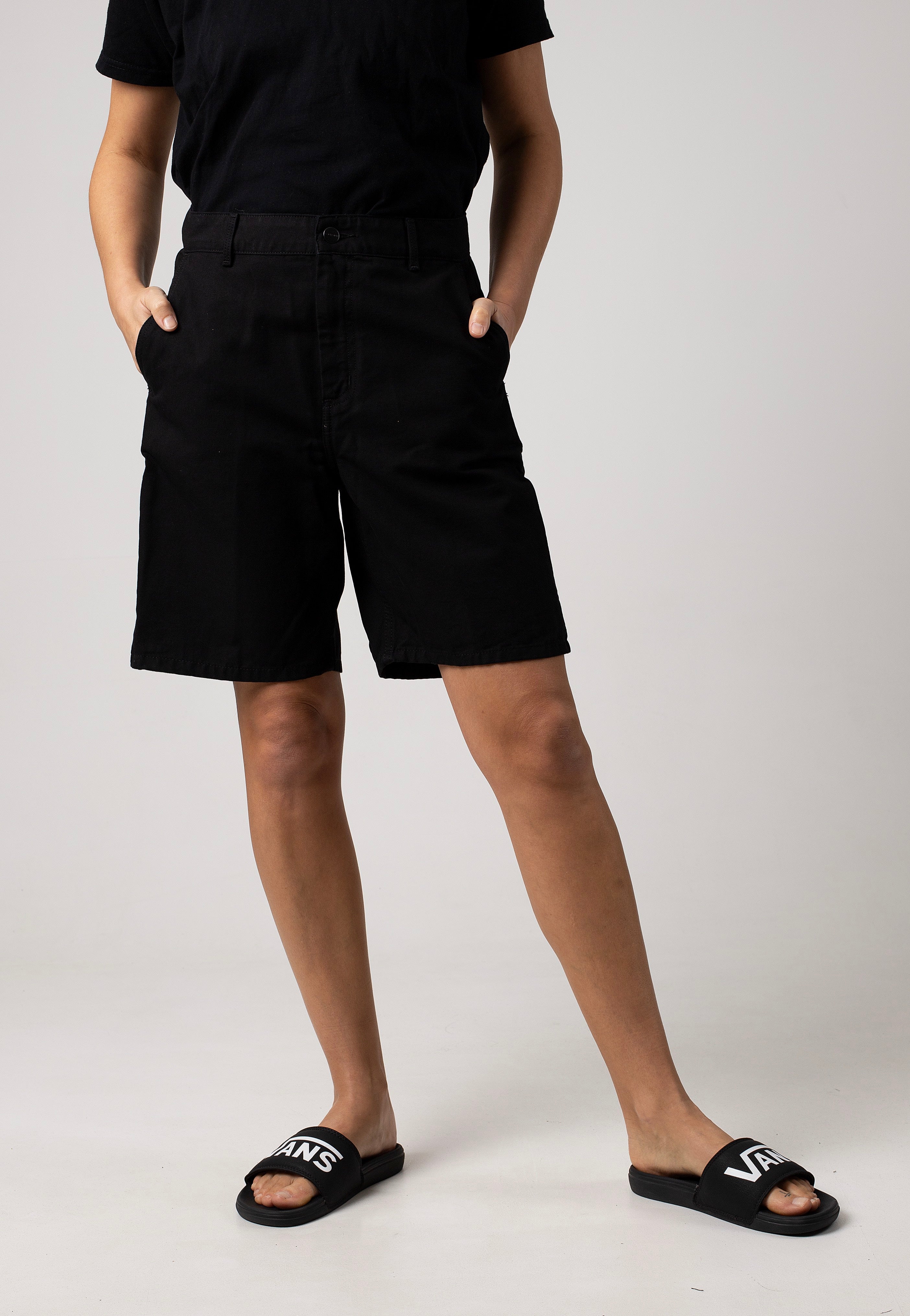 Carhartt WIP - W' Pierce Rinsed Black - Shorts | Women-Image