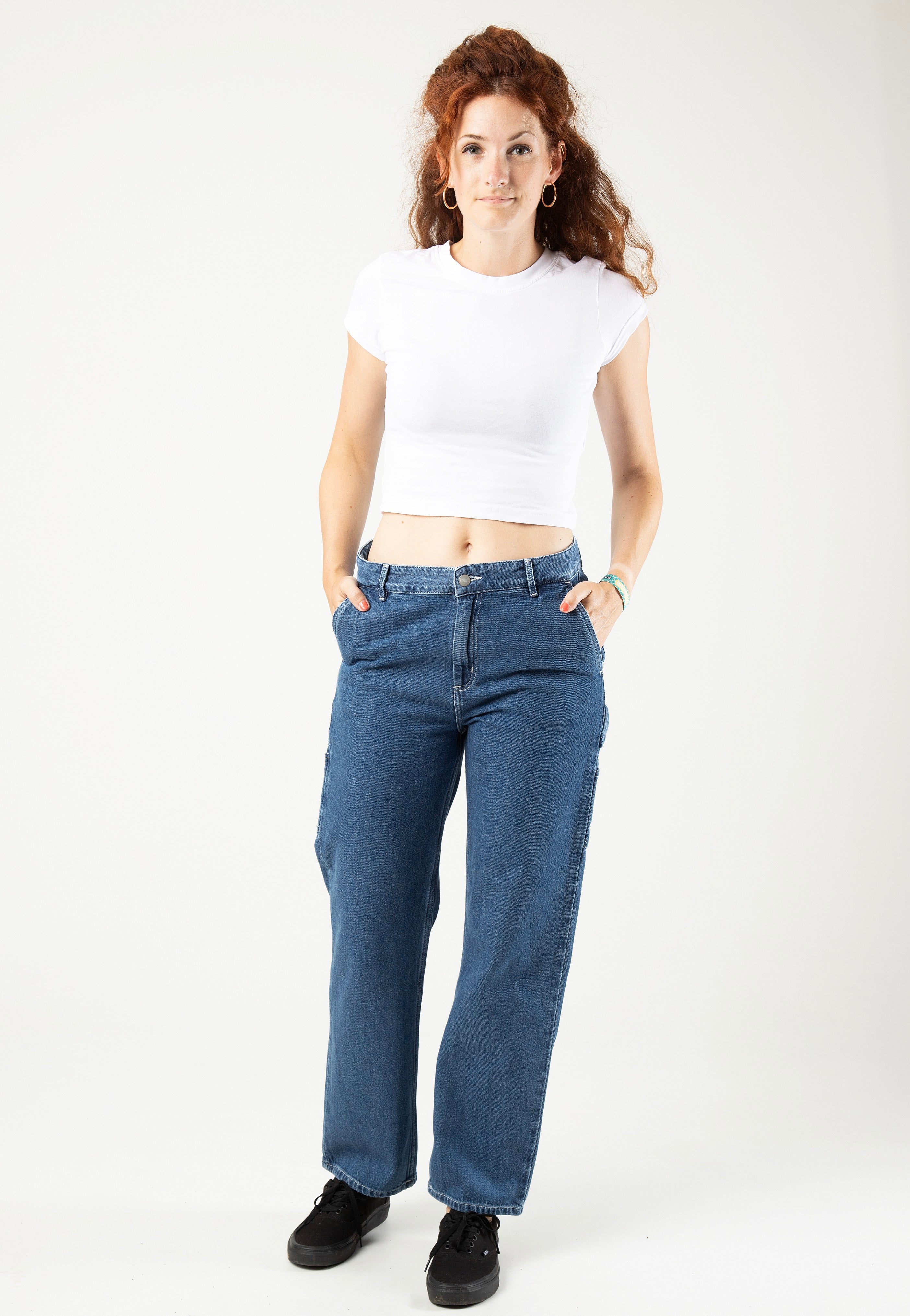 Carhartt WIP - W' Pierce Straight Stone Washed Blue - Jeans | Women-Image