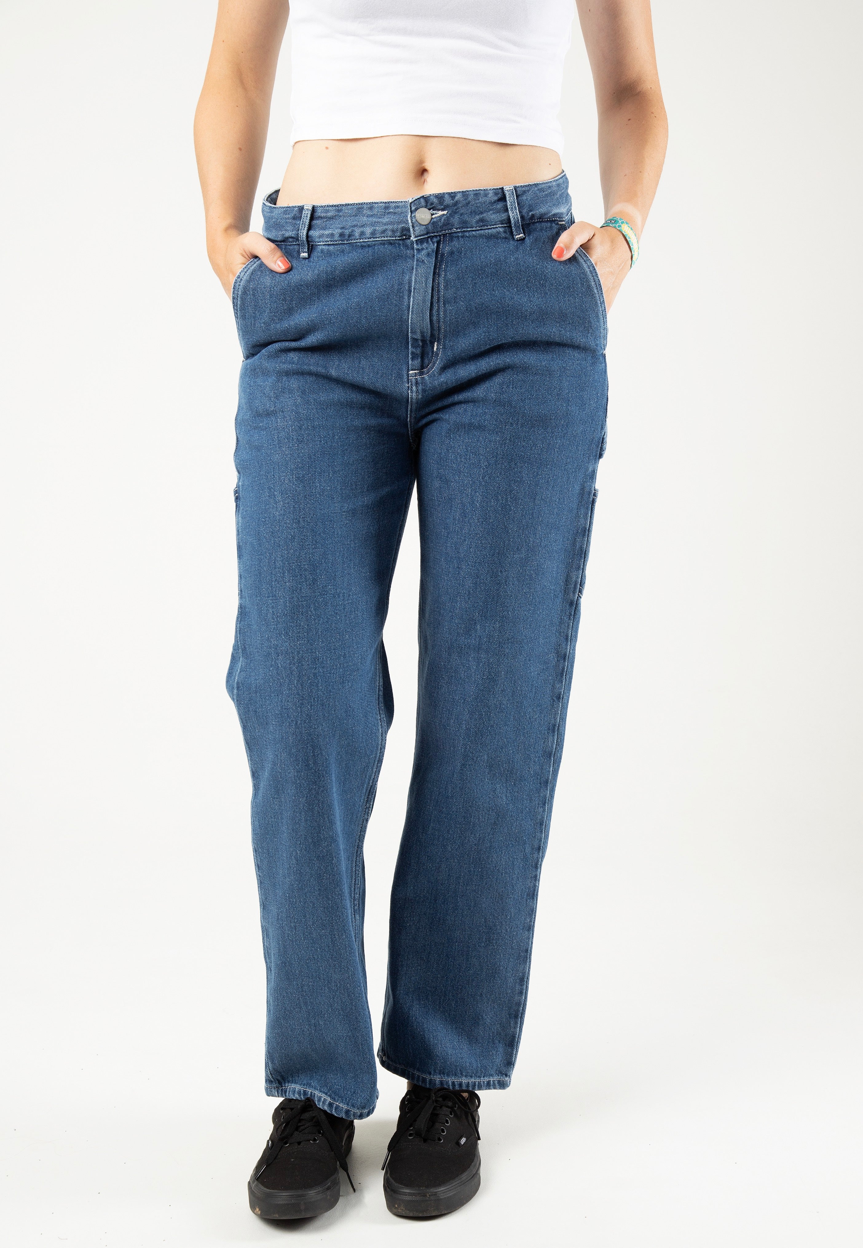 Carhartt WIP - W' Pierce Straight Stone Washed Blue - Jeans | Women-Image