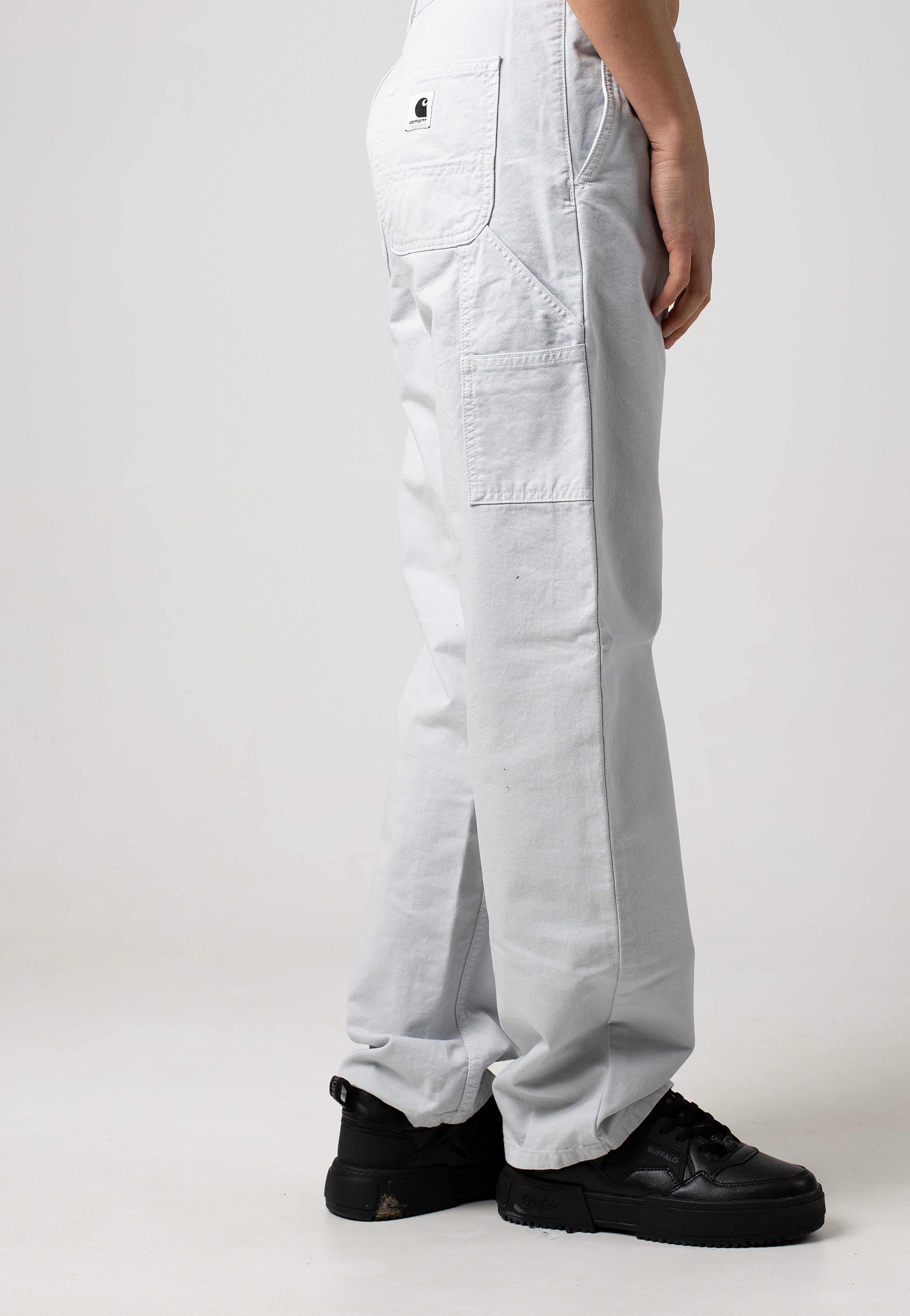 Carhartt WIP - W' Pierce Straight Garment Dyed Sonic Silver - Pants | Women-Image