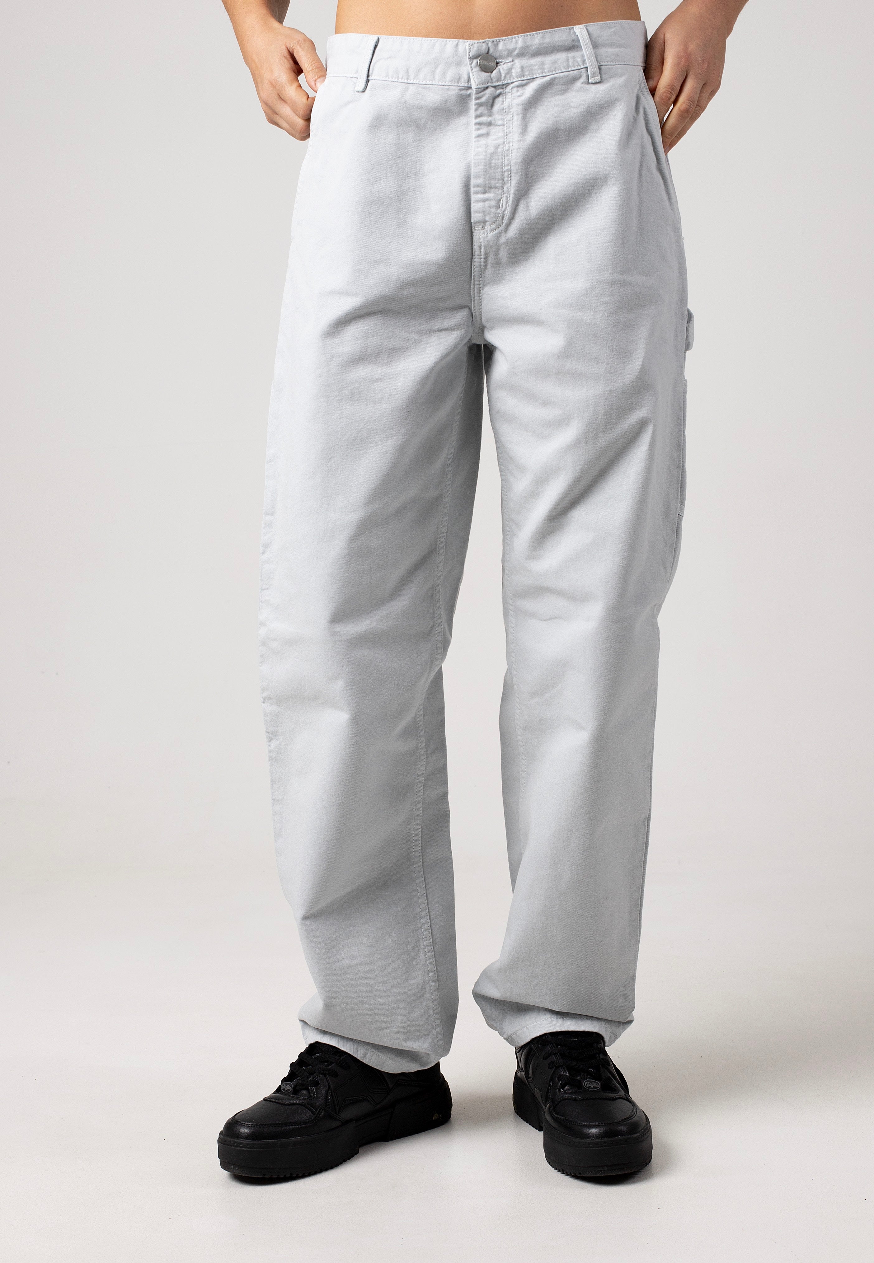 Carhartt WIP - W' Pierce Straight Garment Dyed Sonic Silver - Pants | Women-Image