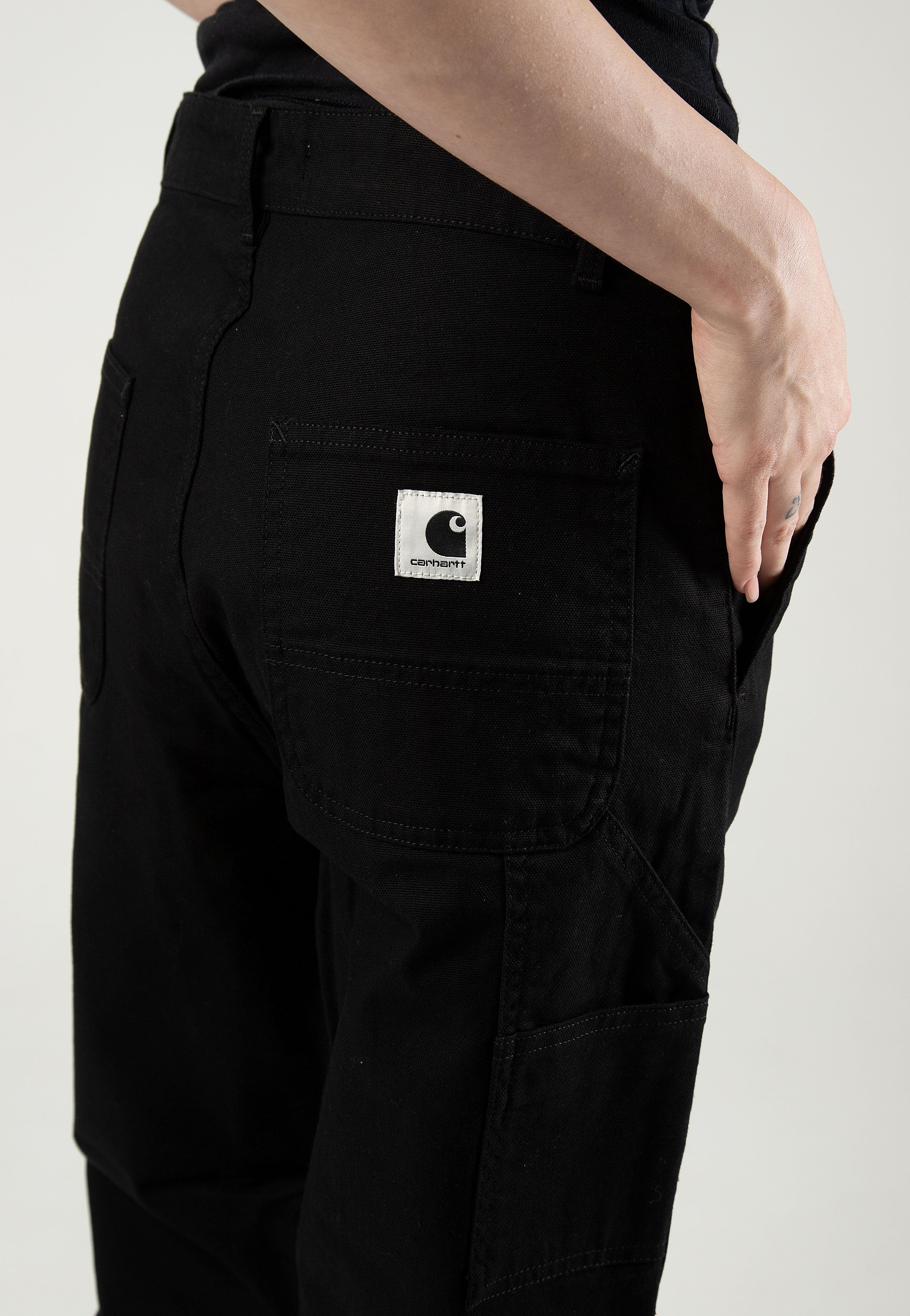 Carhartt WIP - W' Pierce Straight Rinsed Black - Pants | Women-Image