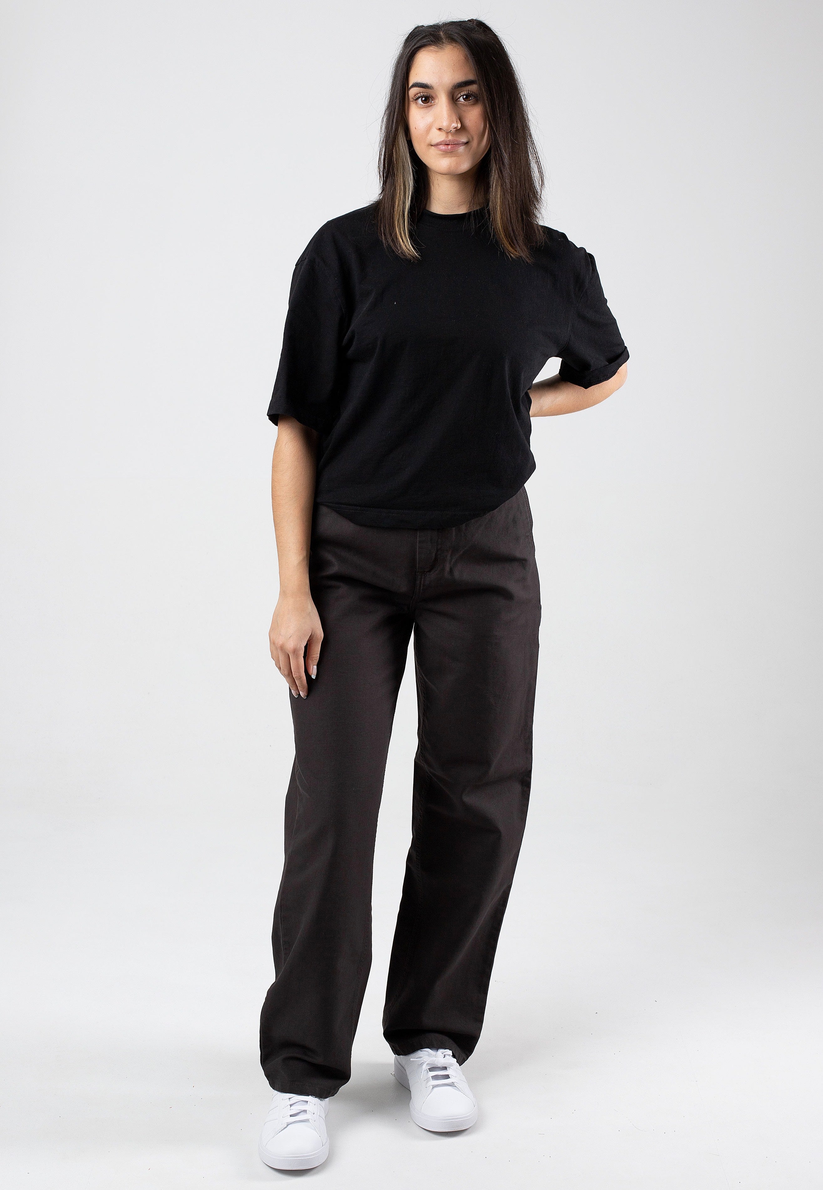 Carhartt WIP - W' Pierce Straight Rinsed Tobacco - Pants | Women-Image