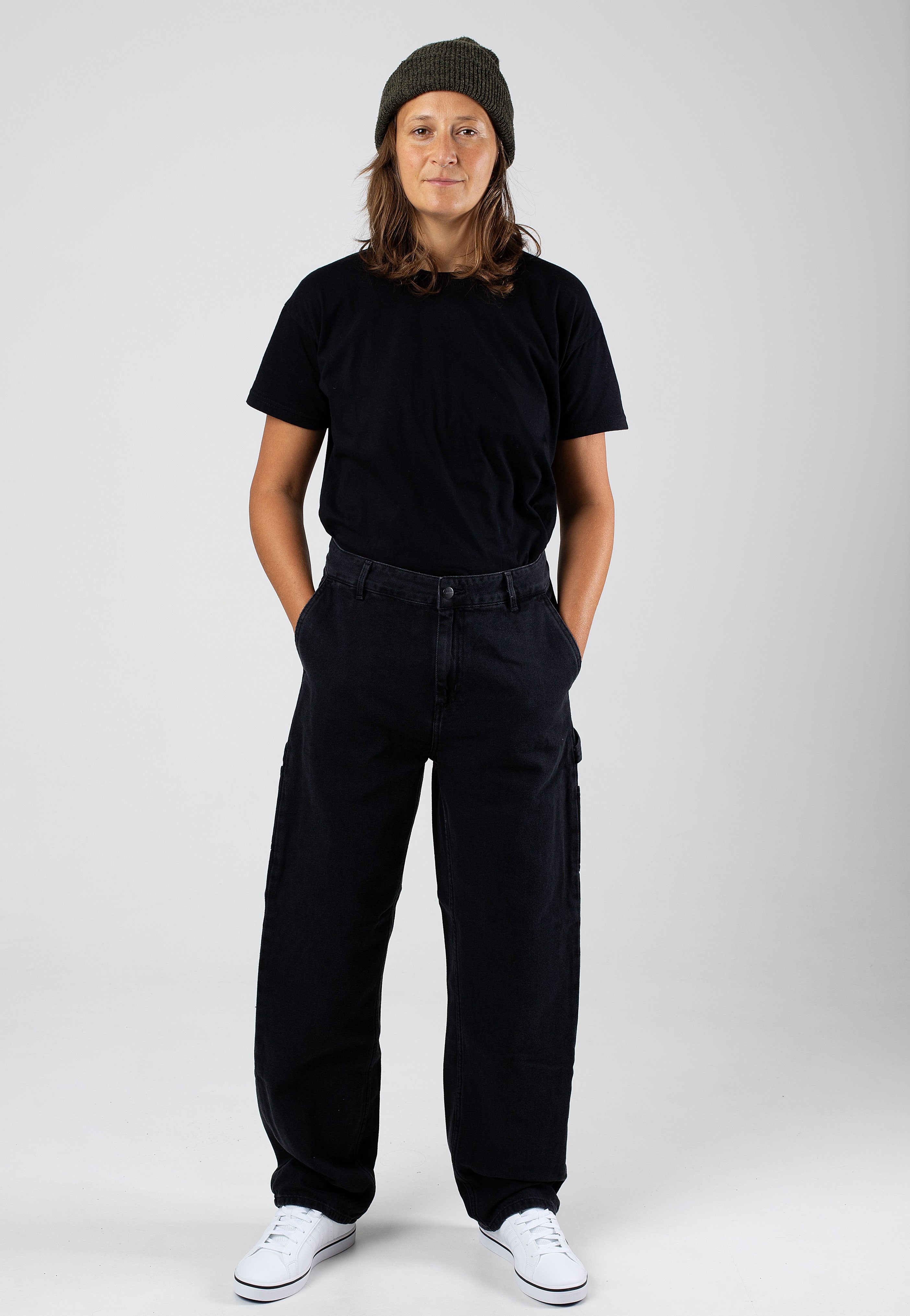 Carhartt WIP - W' Pierce Straight Stone Washed Black - Jeans | Women-Image