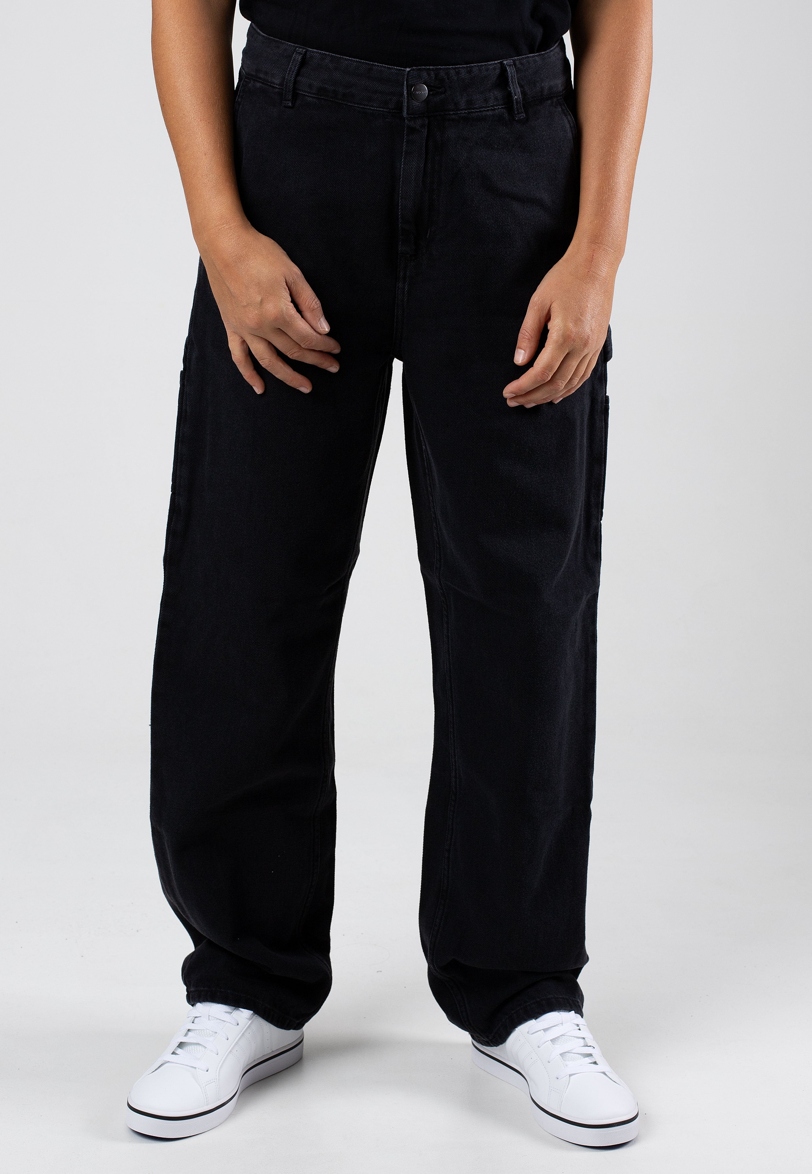 Carhartt WIP - W' Pierce Straight Stone Washed Black - Jeans | Women-Image