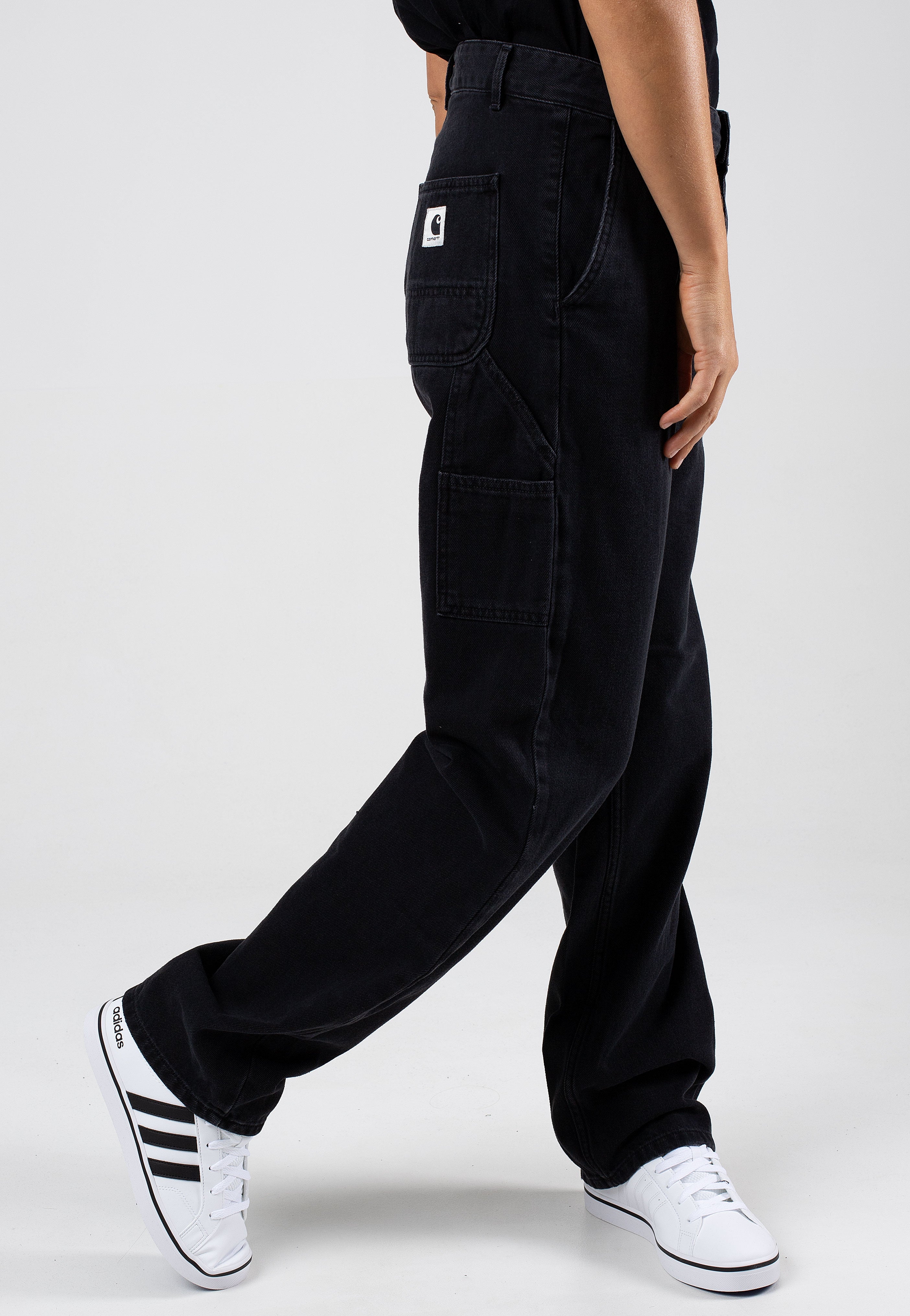 Carhartt WIP - W' Pierce Straight Stone Washed Black - Jeans | Women-Image