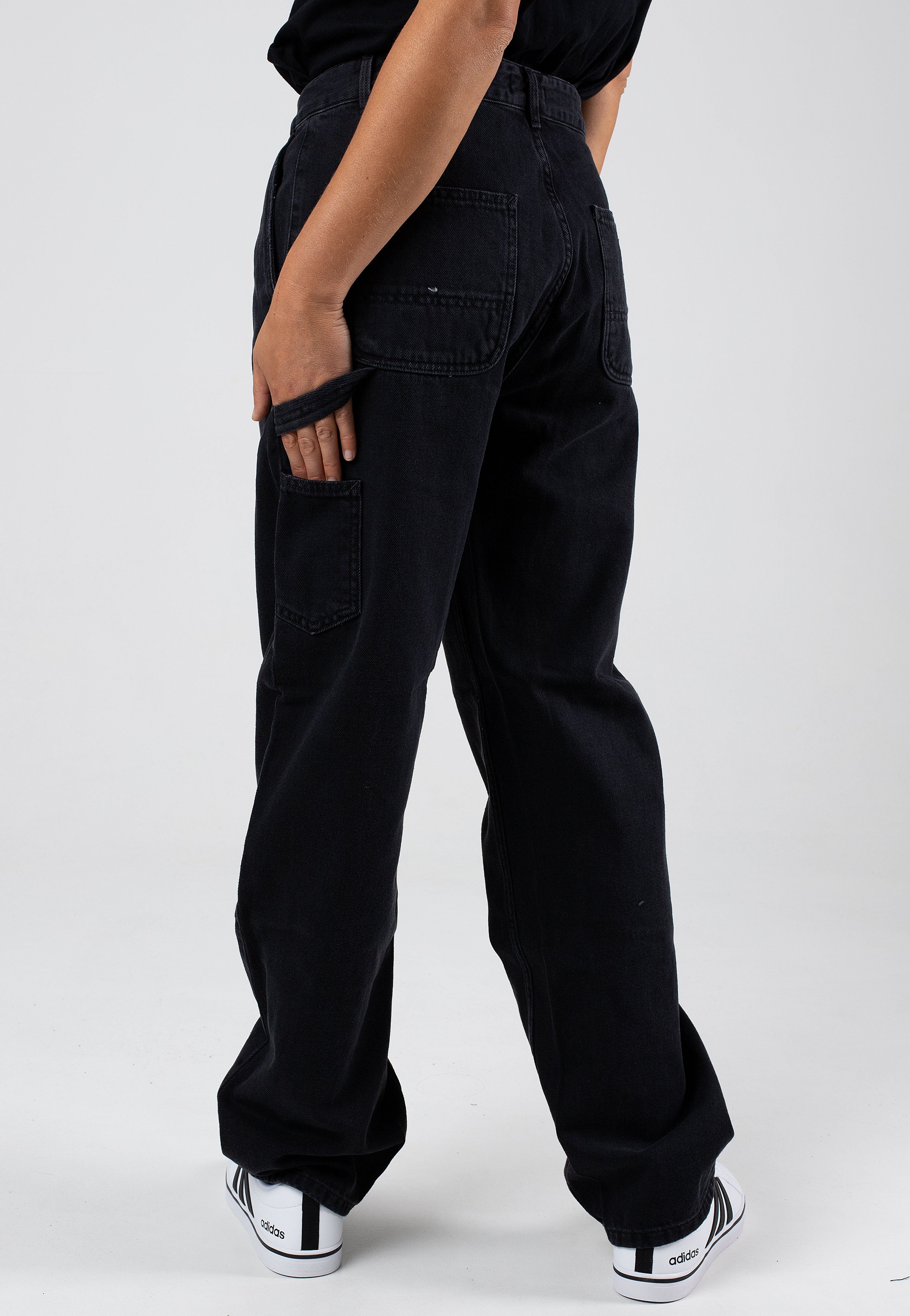 Carhartt WIP - W' Pierce Straight Stone Washed Black - Jeans | Women-Image