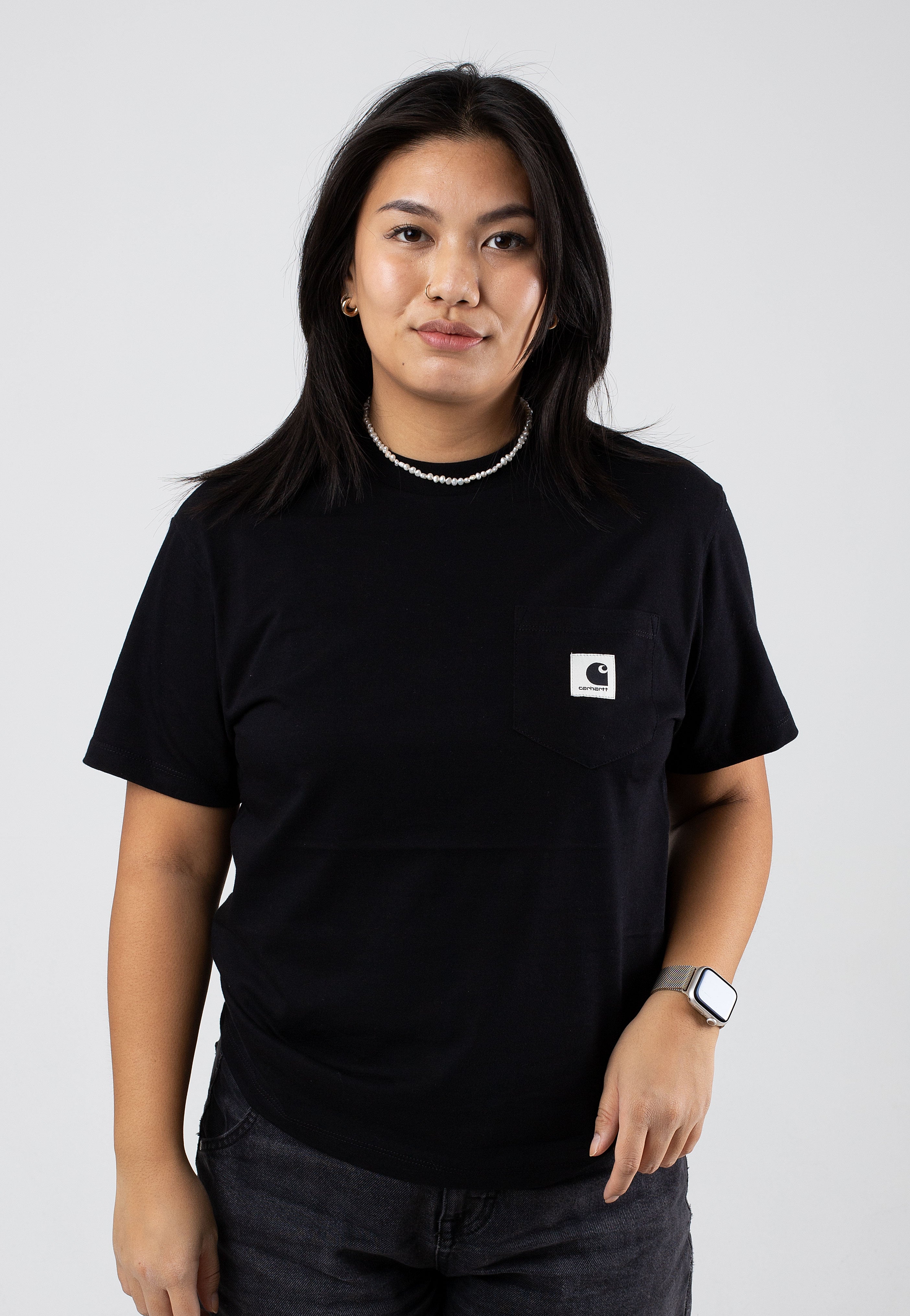 Carhartt WIP - W' Pocket Black - T-Shirt | Women-Image