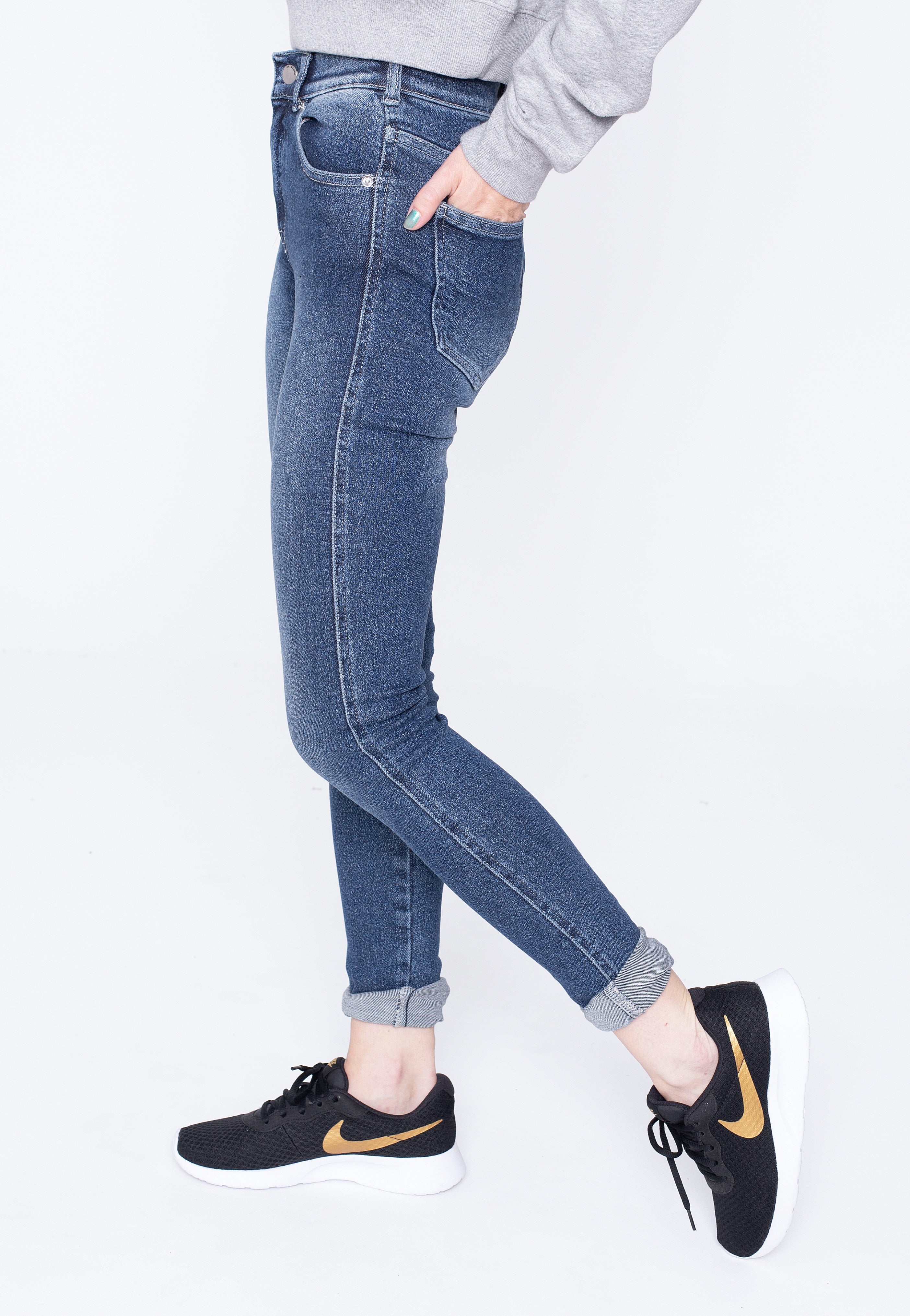 Dr. Denim - Lexy Breeze Dark Stone - Jeggings | Women-Image