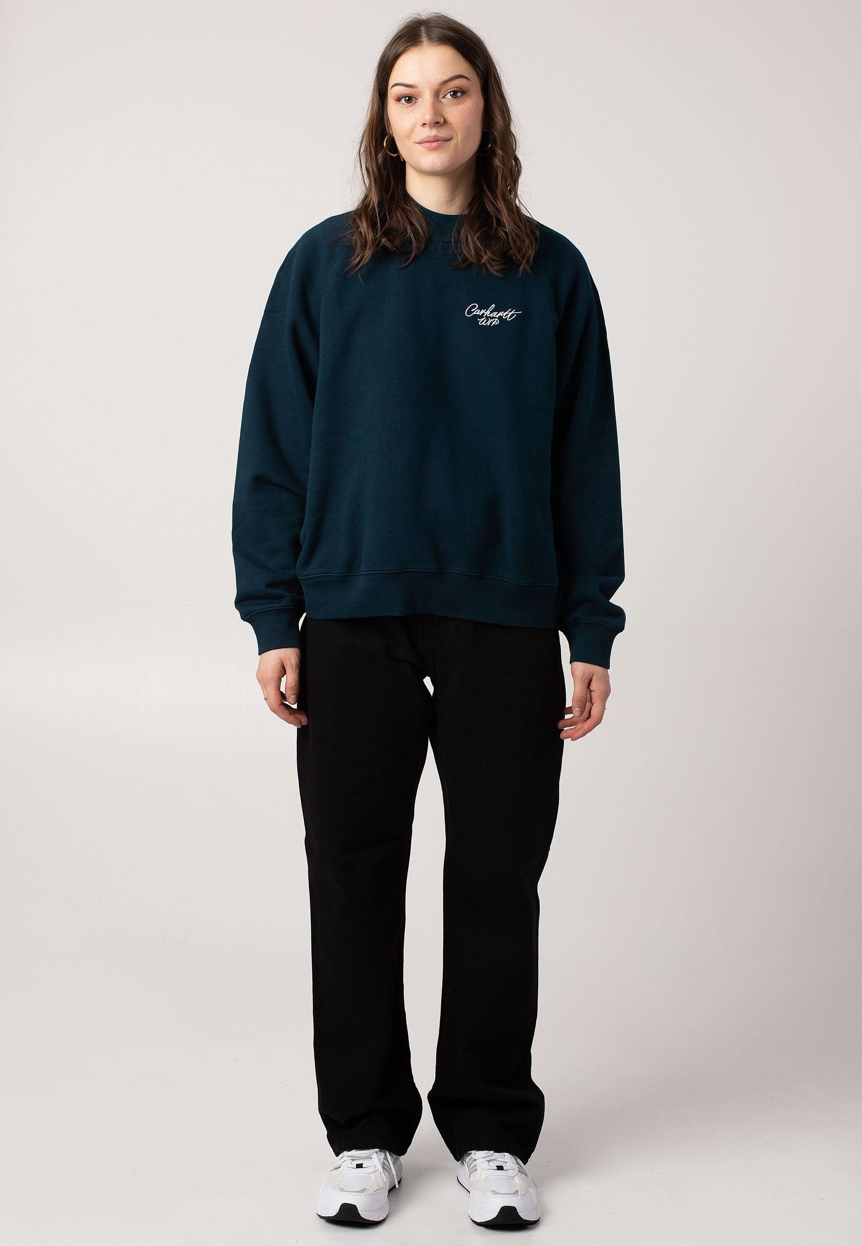 Carhartt WIP - W' Signature Duck Blue/White - Sweater | Women-Image