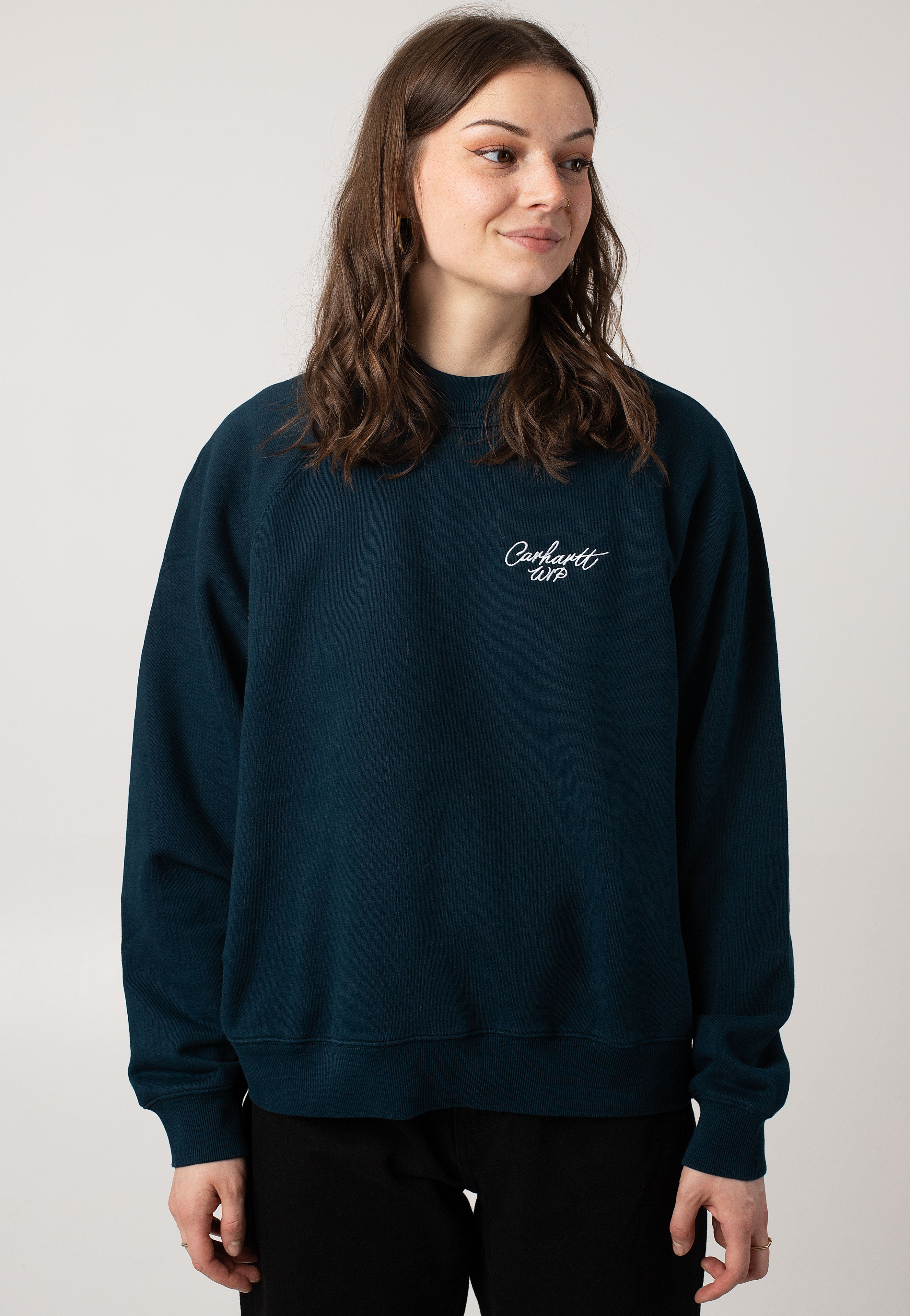 Carhartt WIP - W' Signature Duck Blue/White - Sweater | Women-Image