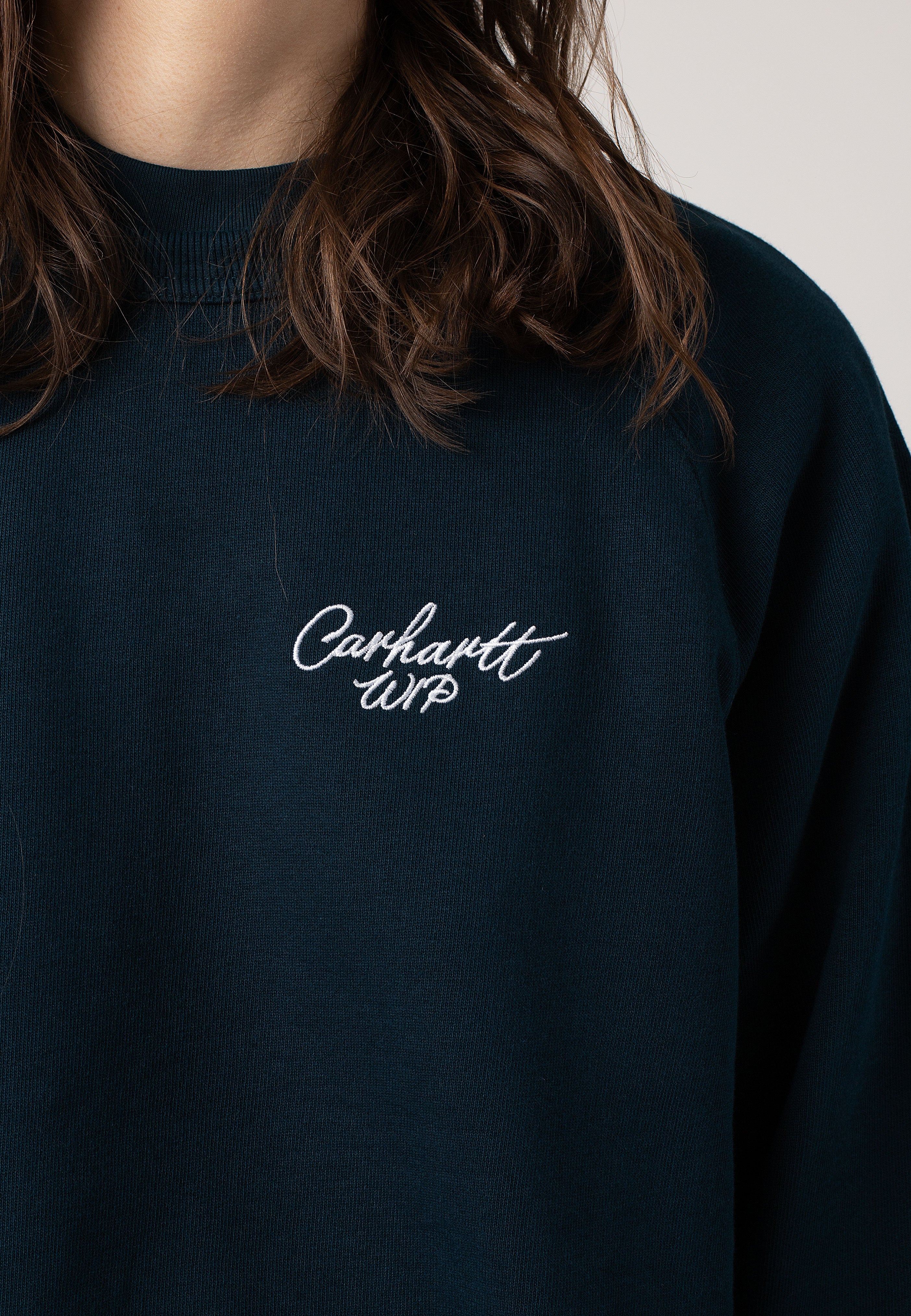 Carhartt WIP - W' Signature Duck Blue/White - Sweater | Women-Image