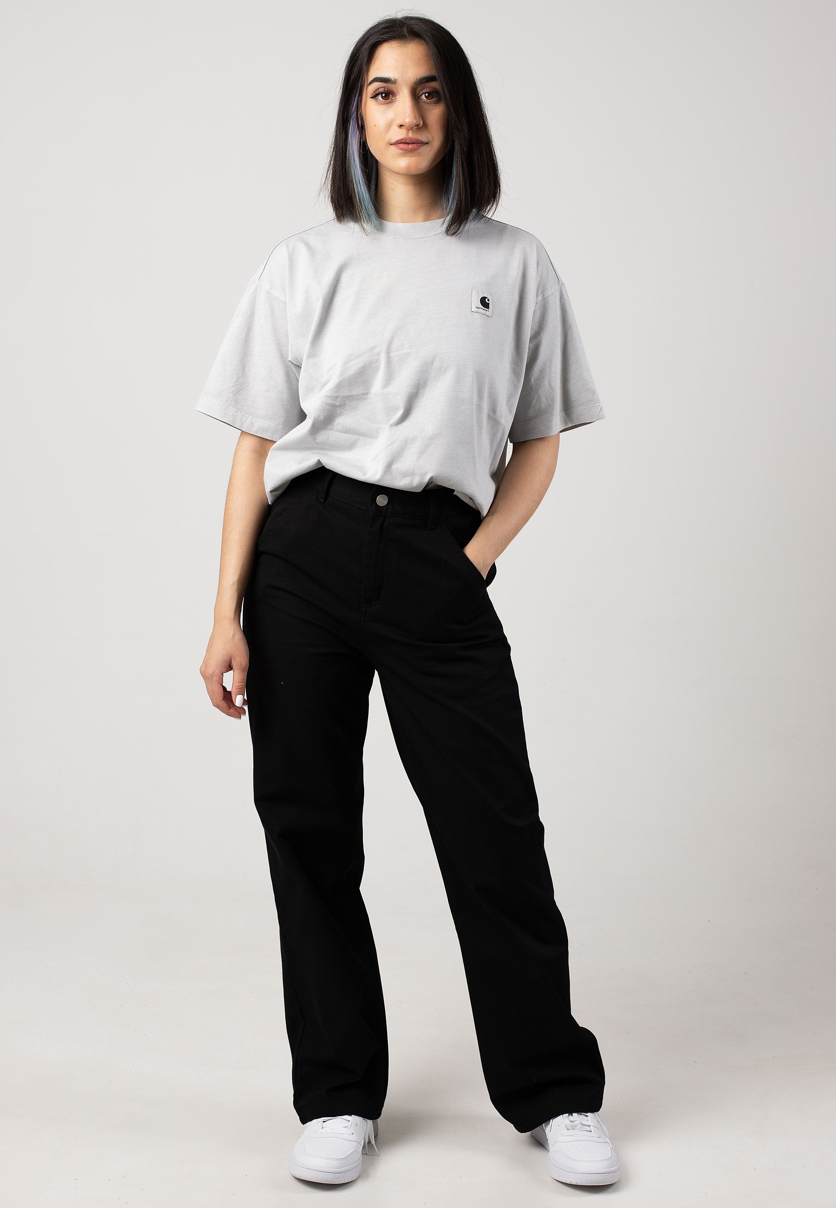 Carhartt WIP - W' Simple Rinsed Black - Pants | Women-Image