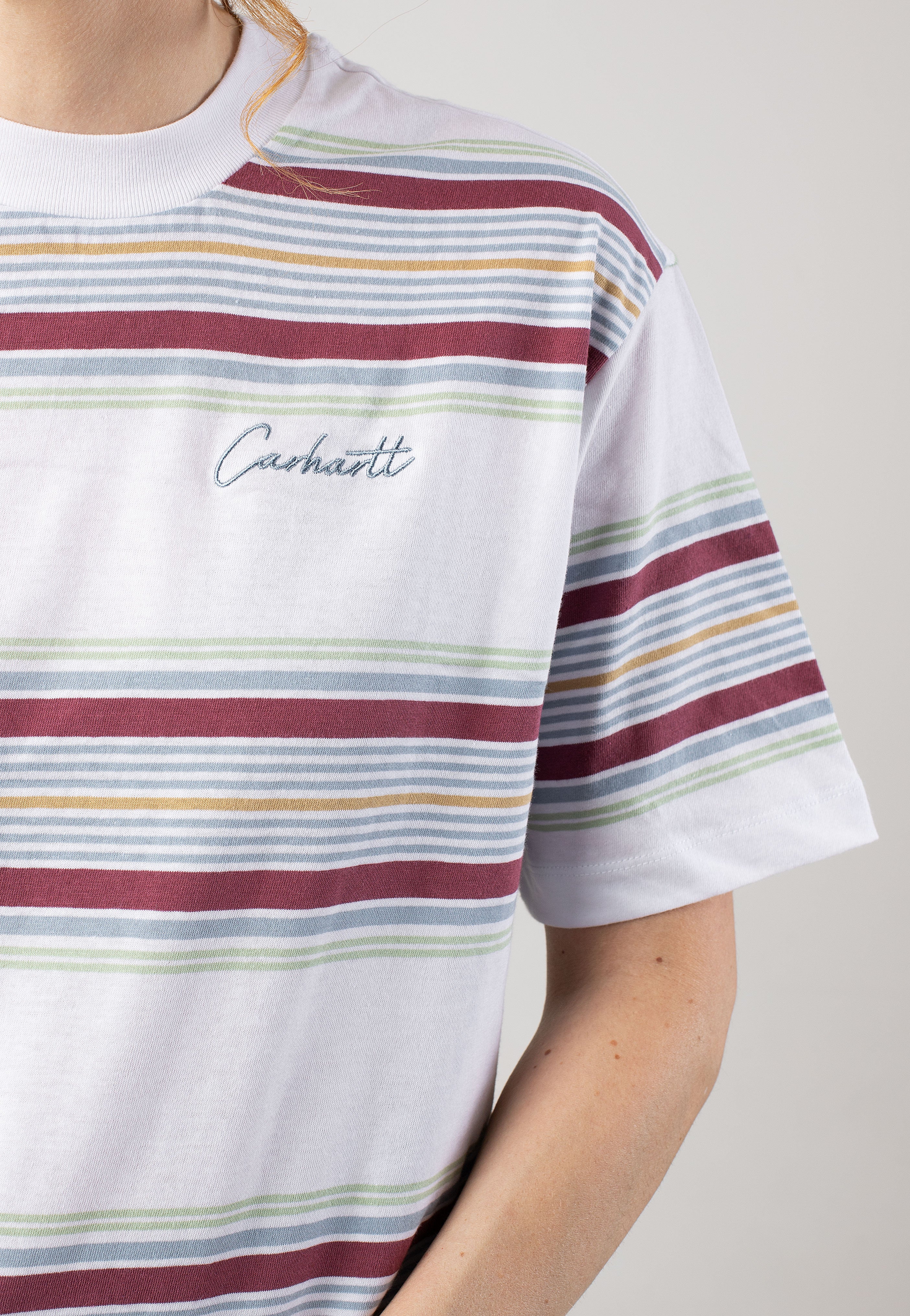 Carhartt WIP - W' Snyder Snyder Stripe/White - T-Shirt | Women-Image