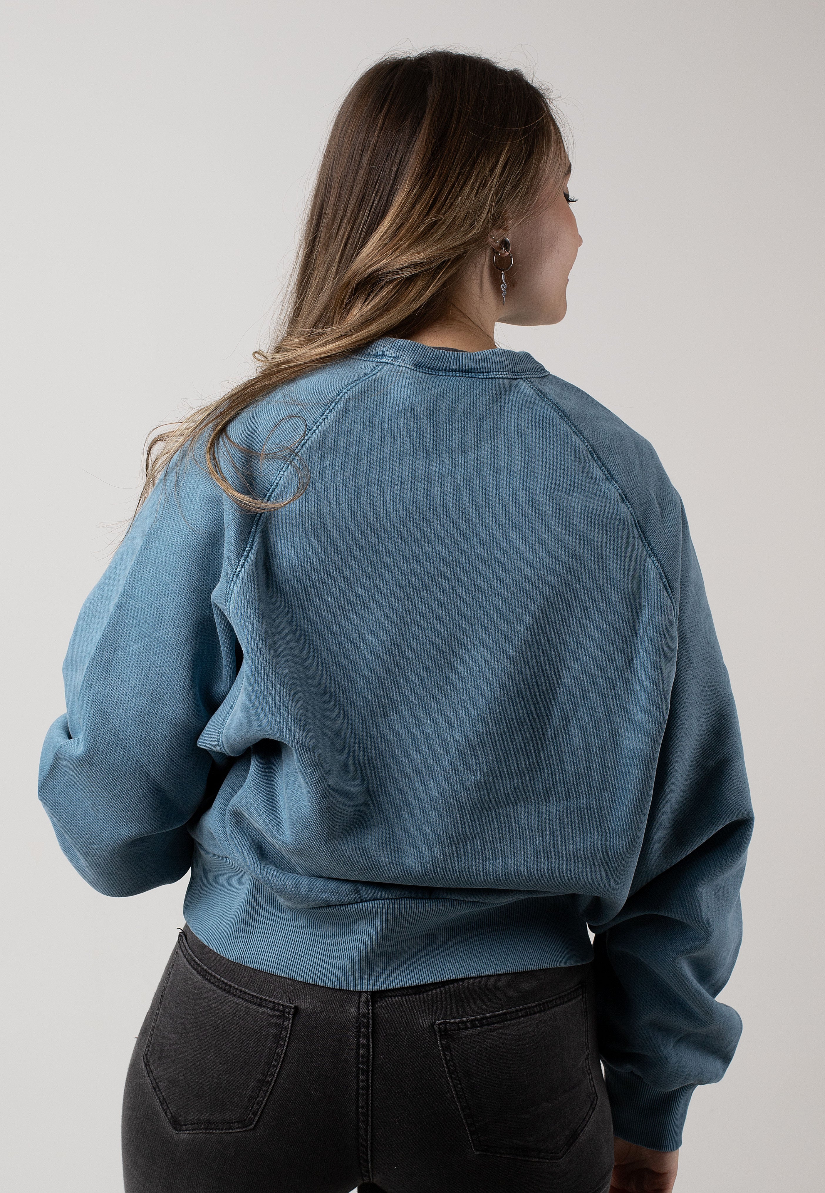 Carhartt WIP - W' Taos Garment Dyed Vancouver Blue - Sweater | Women-Image