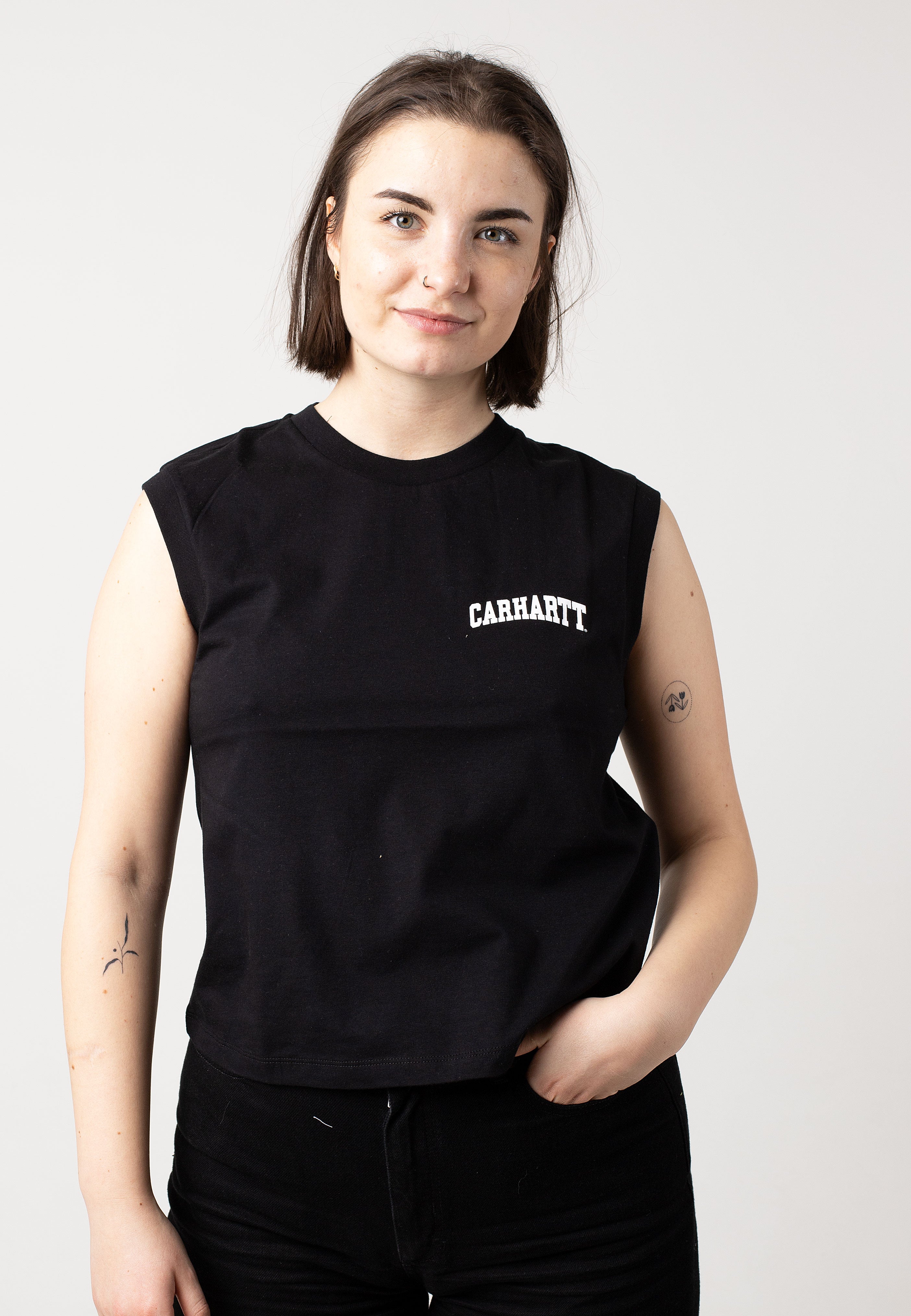 Carhartt WIP - W' University Script Black/White - Tank | Women-Image