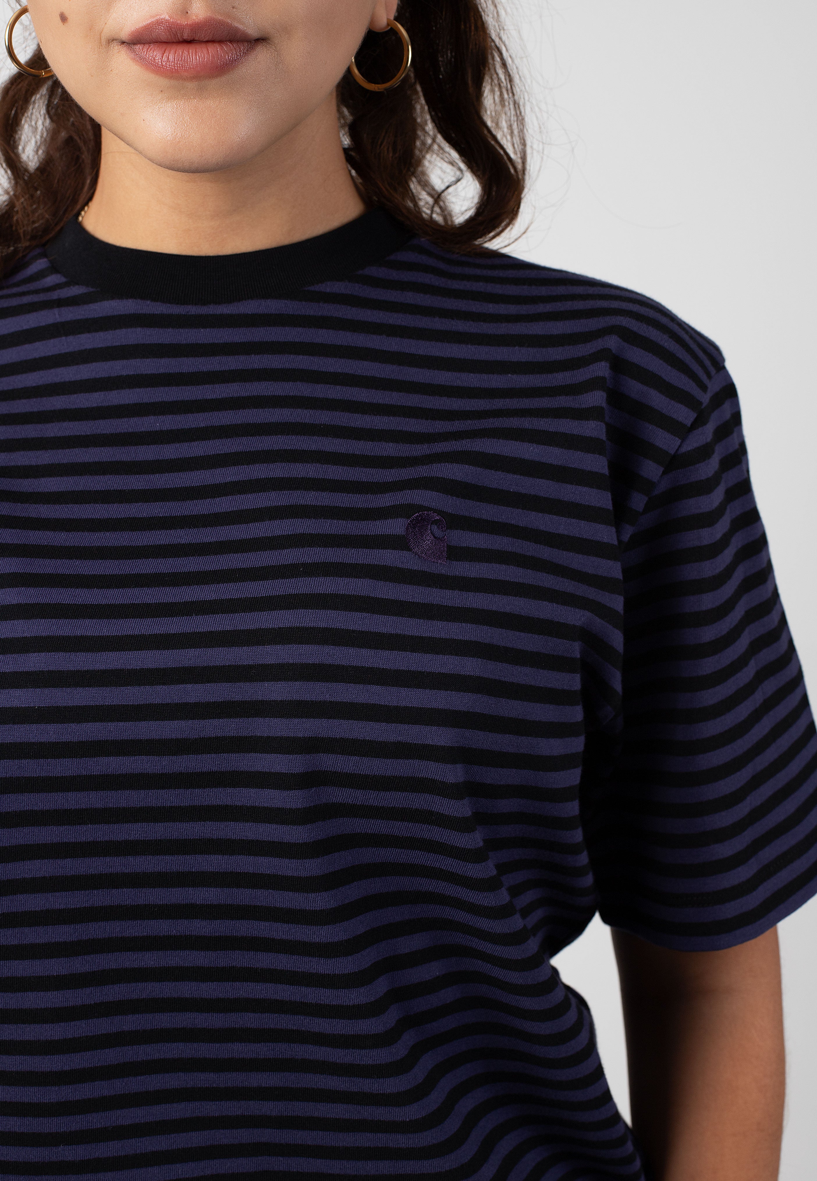 Carhartt WIP - W' Verner Stripe/Black/Aura - T-Shirt | Women-Image