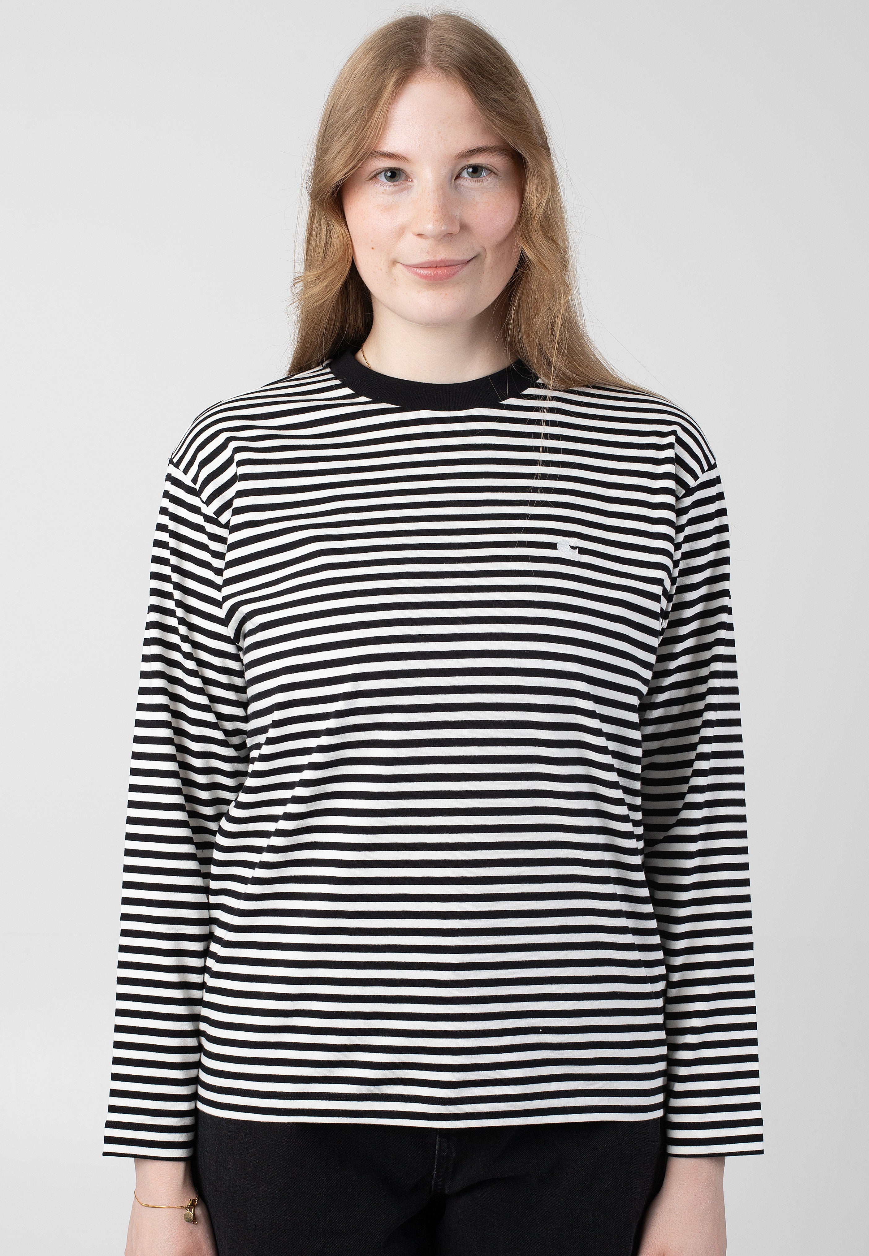 Carhartt WIP - W' Verner Stripe/Black/Wax - Longsleeve | Women-Image