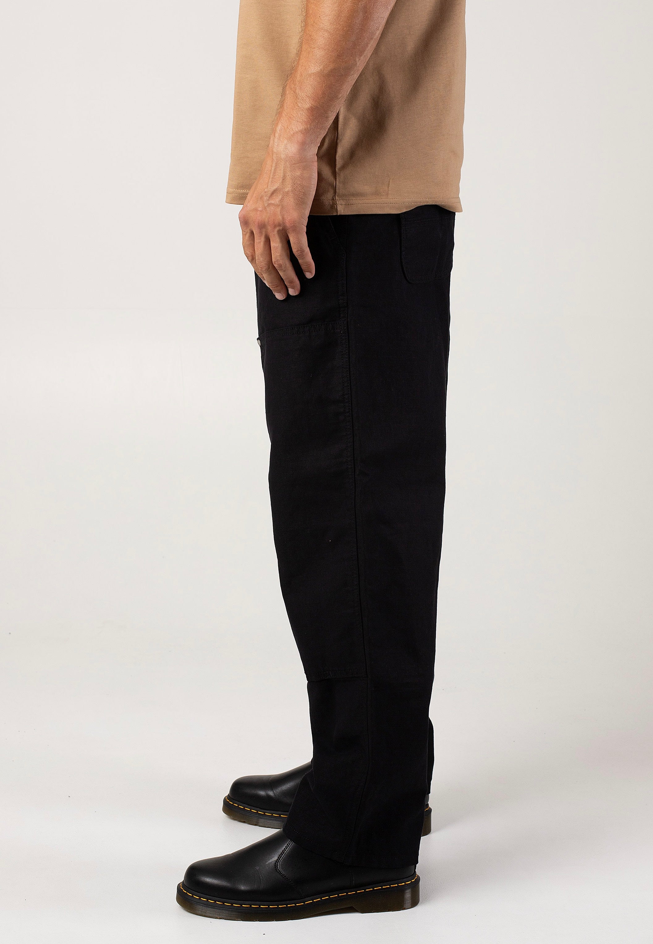 Carhartt WIP - Walter Double Knee Rinsed Black - Pants | Men-Image