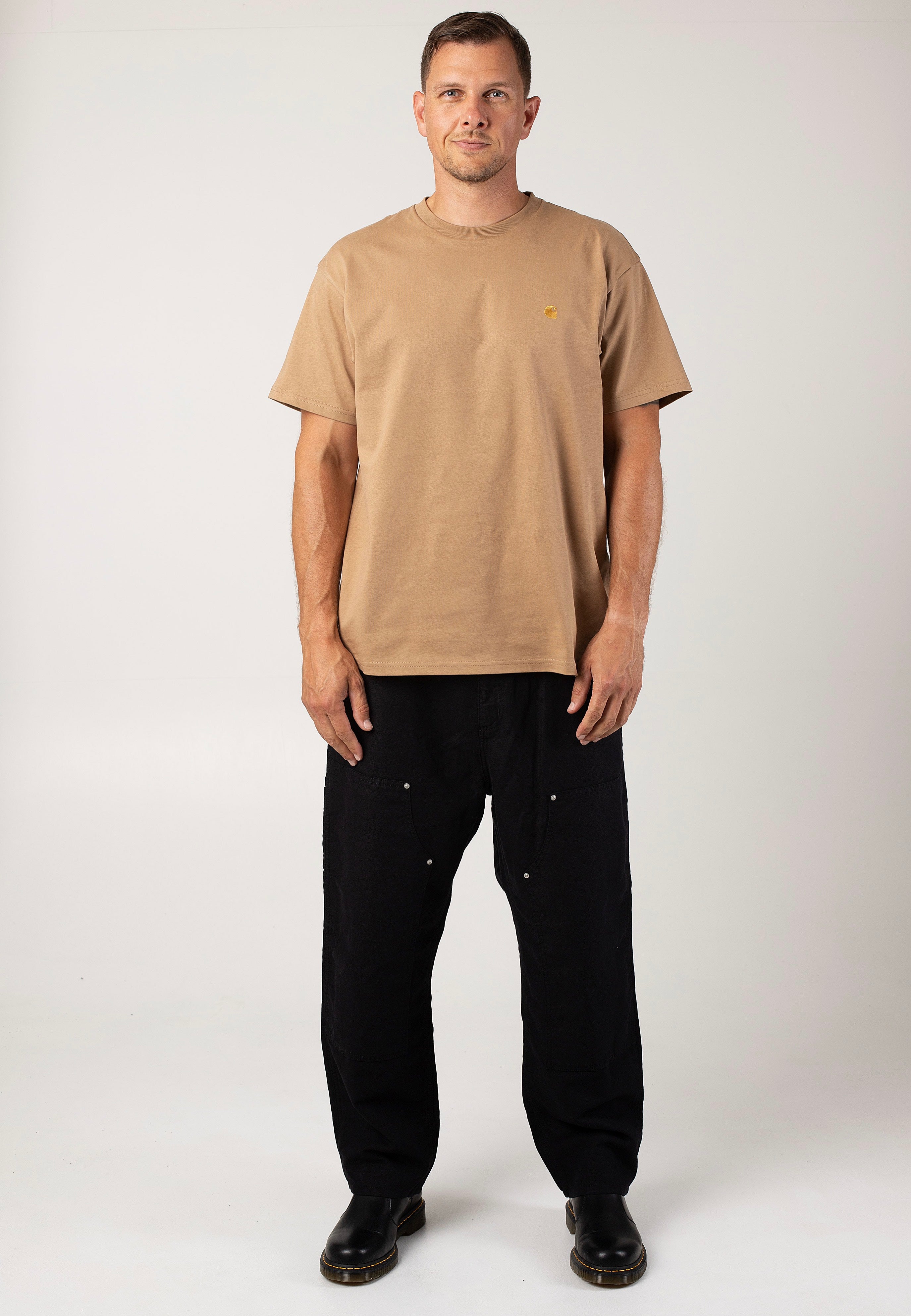 Carhartt WIP - Walter Double Knee Rinsed Black - Pants | Men-Image