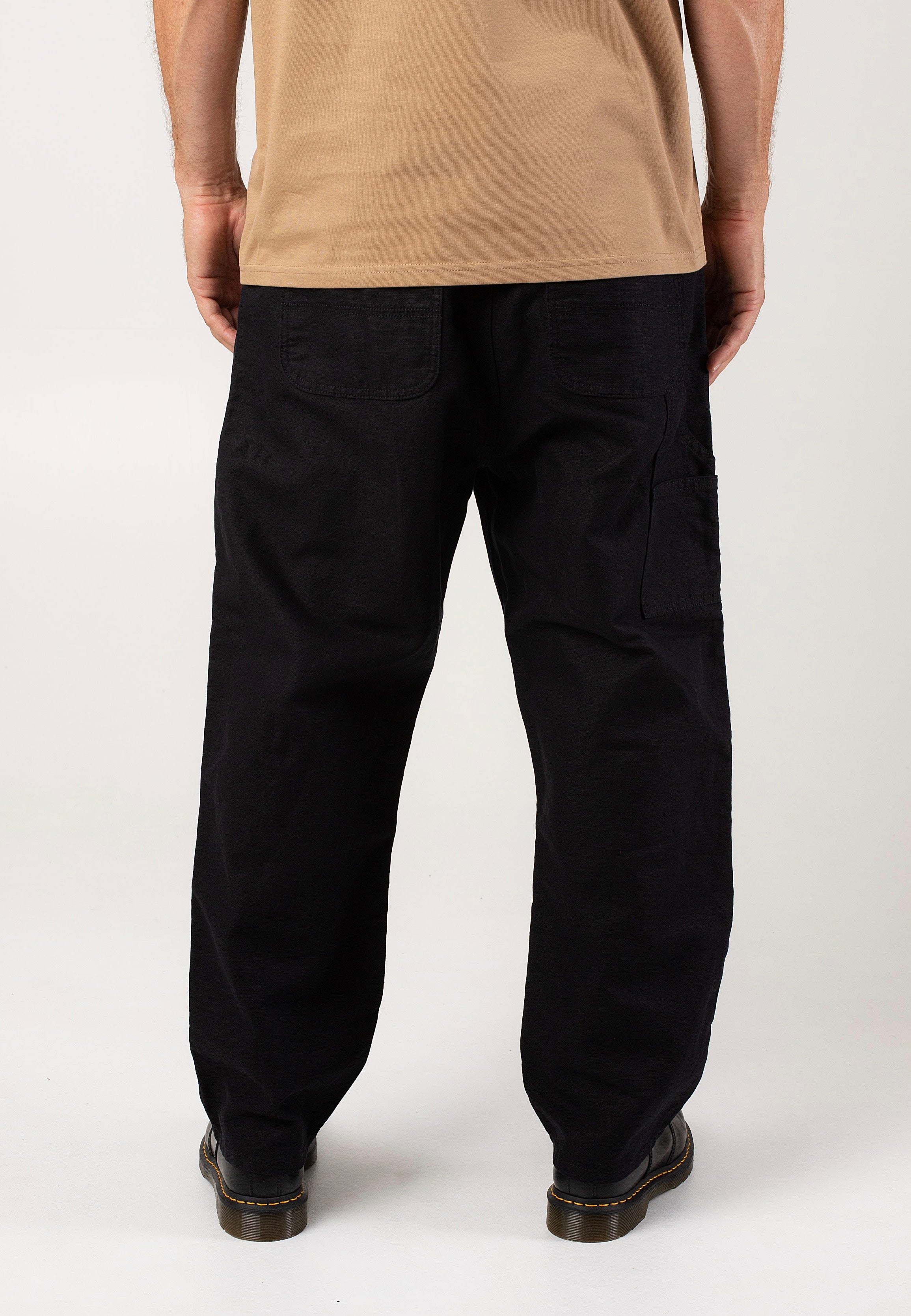 Carhartt WIP - Walter Double Knee Rinsed Black - Pants | Men-Image