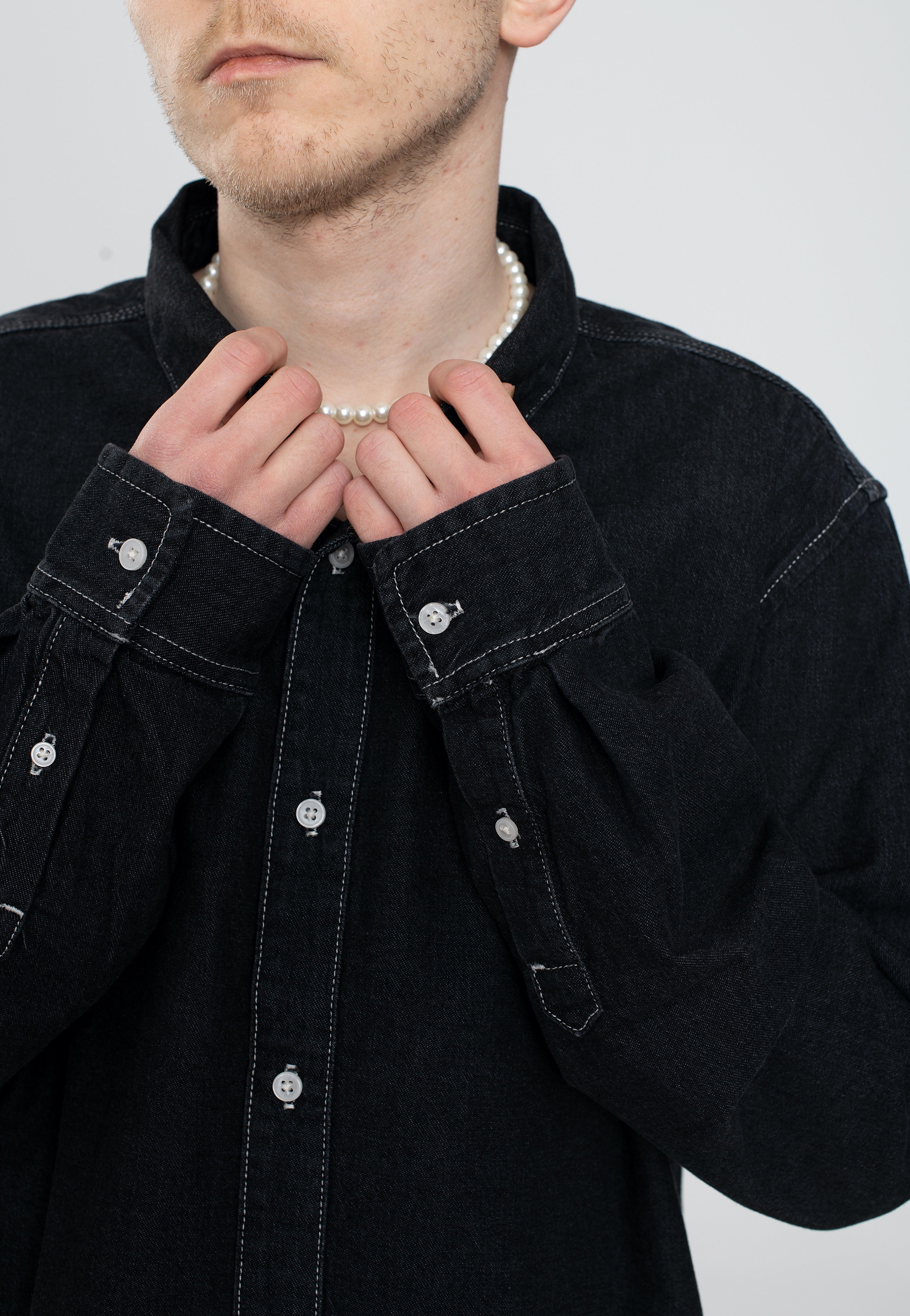 Carhartt WIP - Weldon Stone Washed Black - Shirt | Men-Image