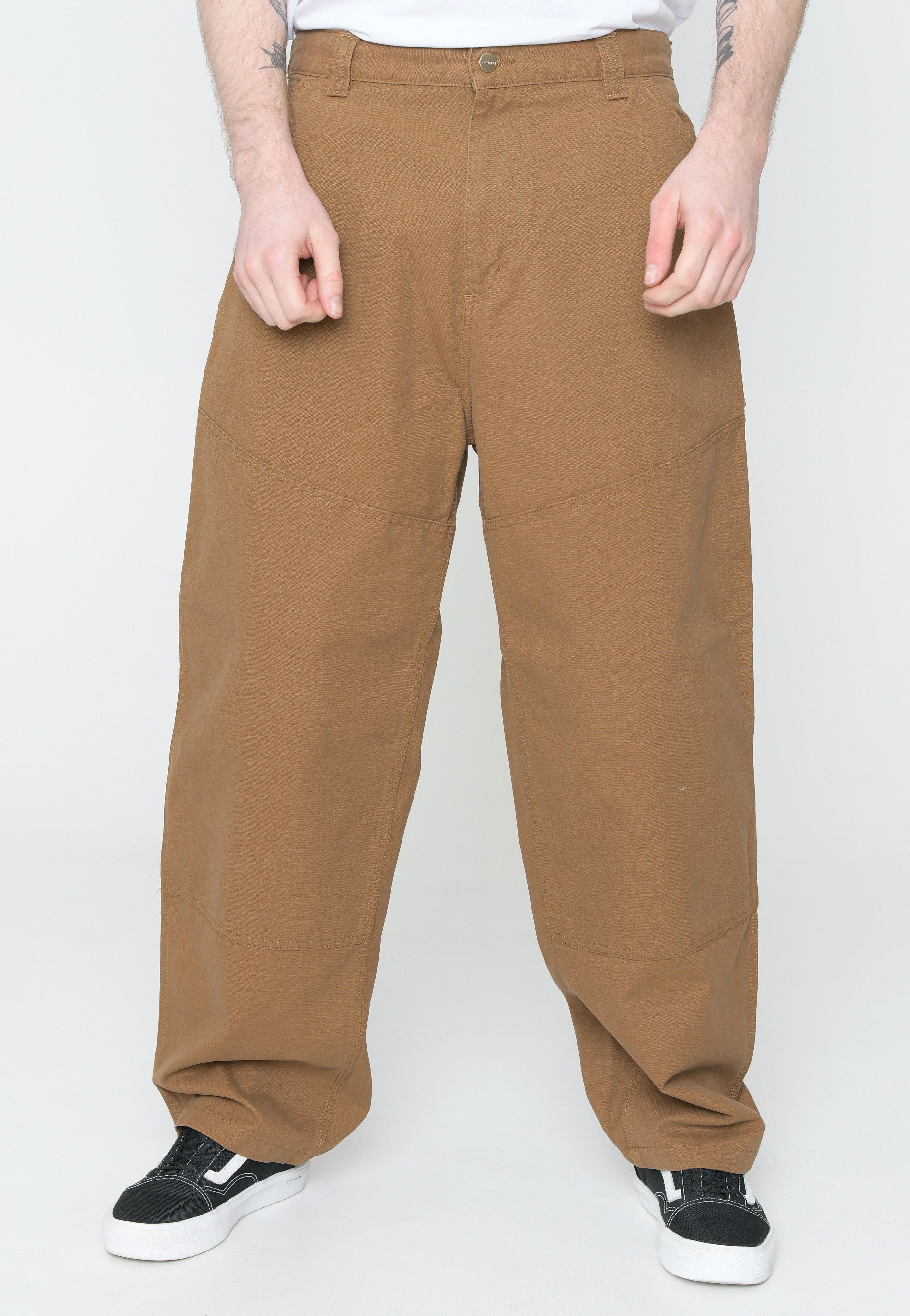 Carhartt WIP - Wide Panel Rinsed Hamilton Brown - Pants | Men-Image