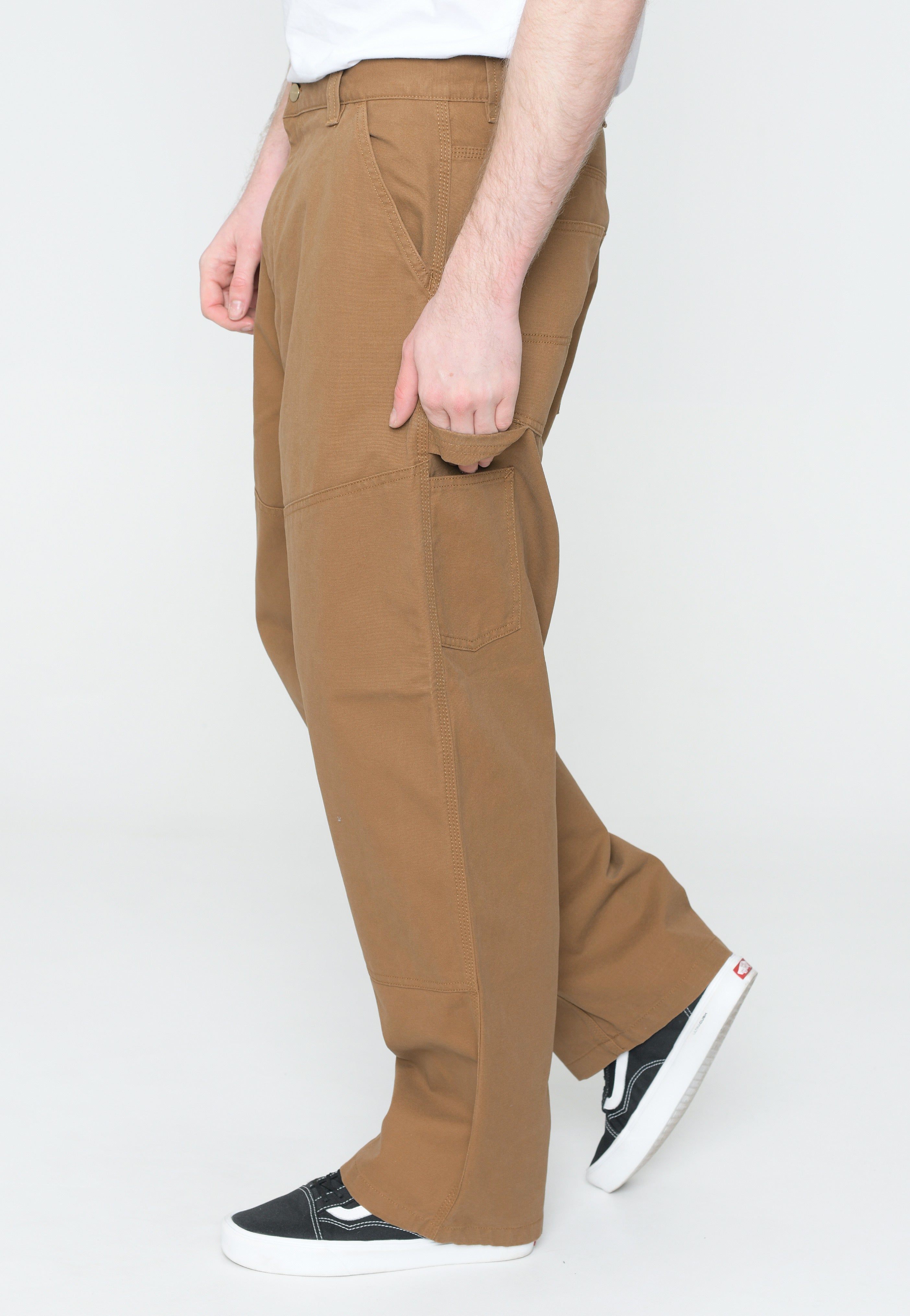 Carhartt WIP - Wide Panel Rinsed Hamilton Brown - Pants | Men-Image