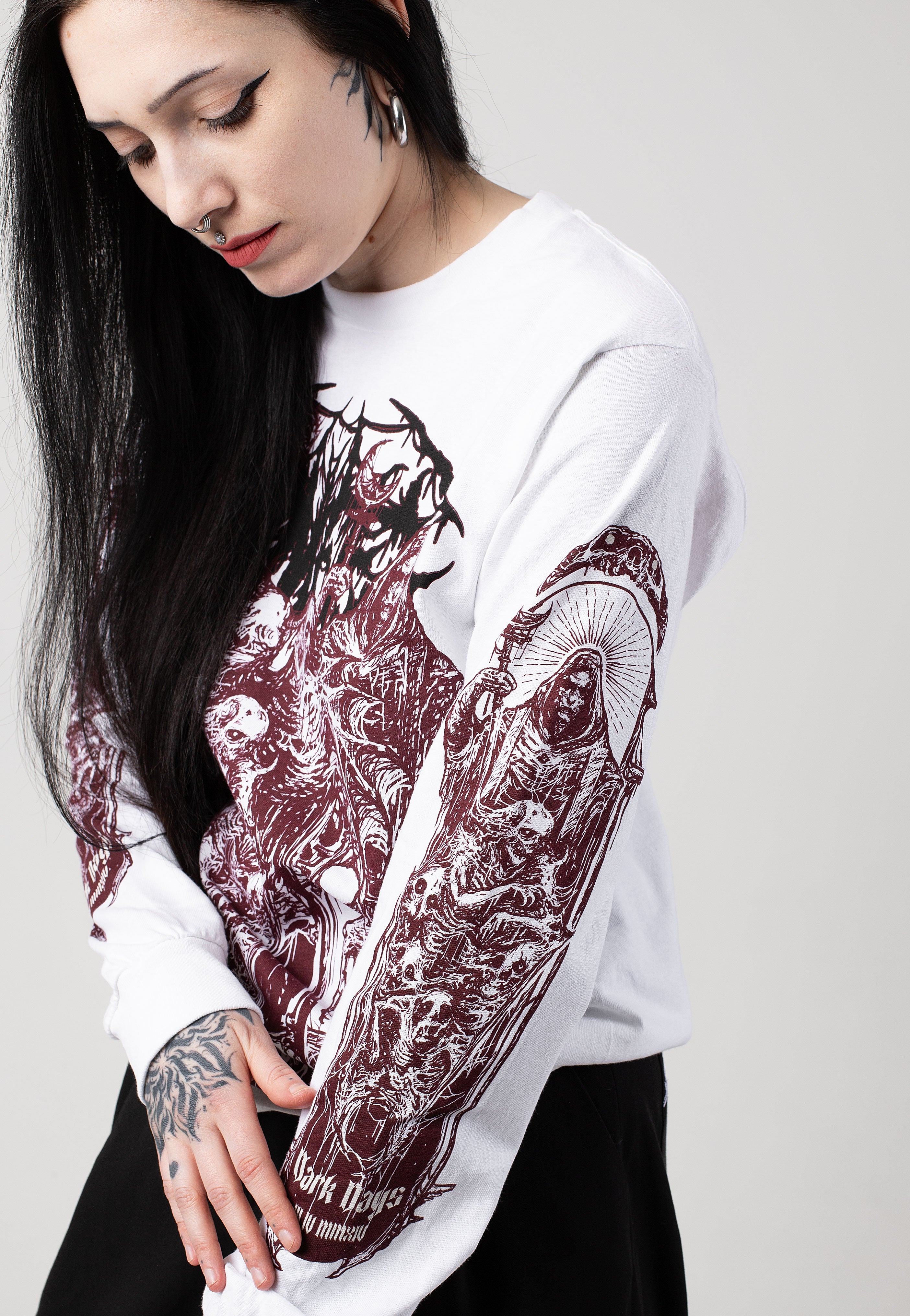 Carnifex - Dark Days White - Longsleeve | Women-Image