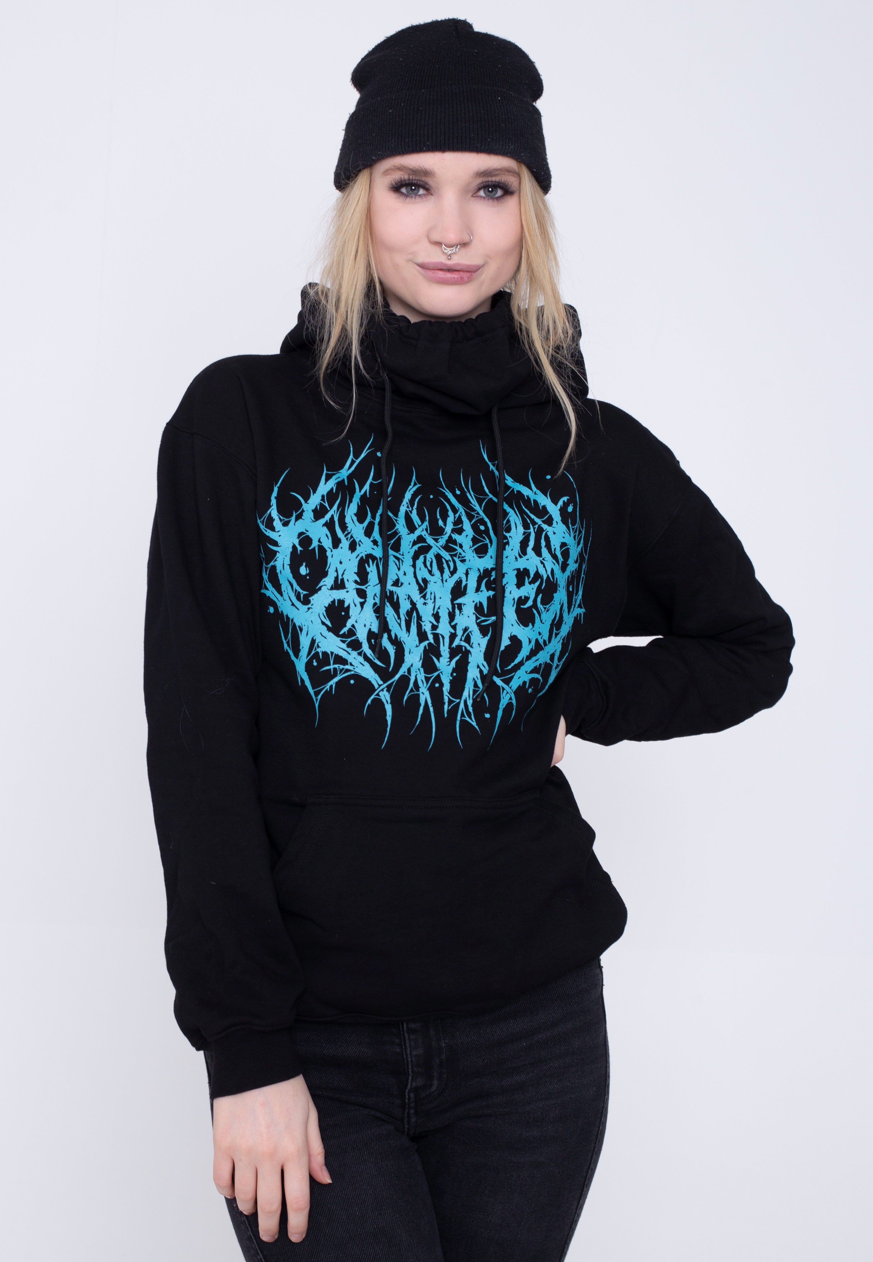 Carnifex - Dead Eyes Face Mask - Hoodie | Women-Image