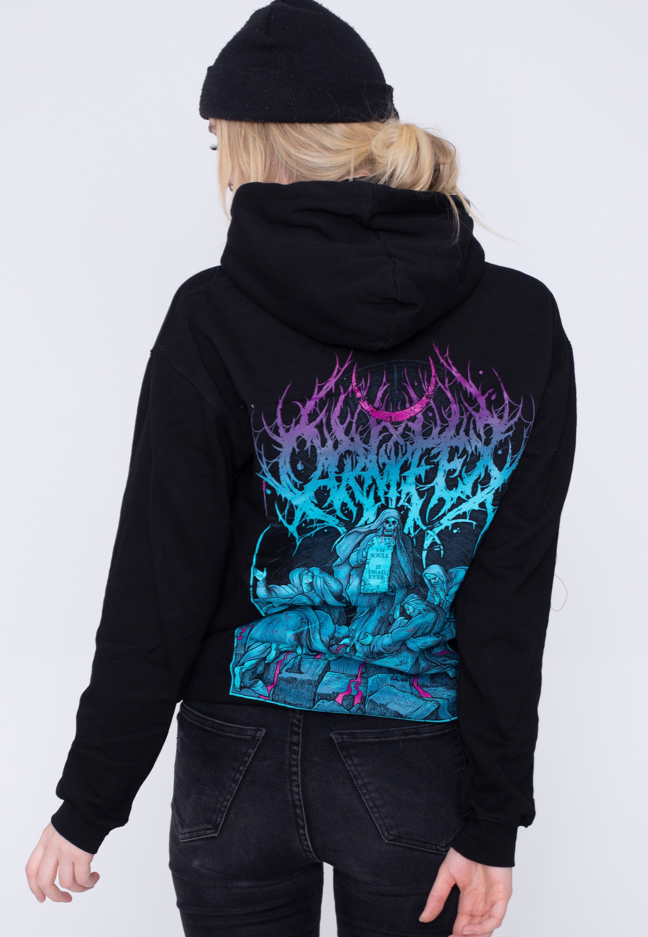 Carnifex - Dead Eyes Face Mask - Hoodie | Women-Image