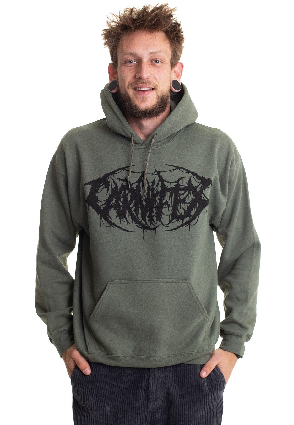 Carnifex - Defend Death Metal Military Green - Hoodie | Men-Image